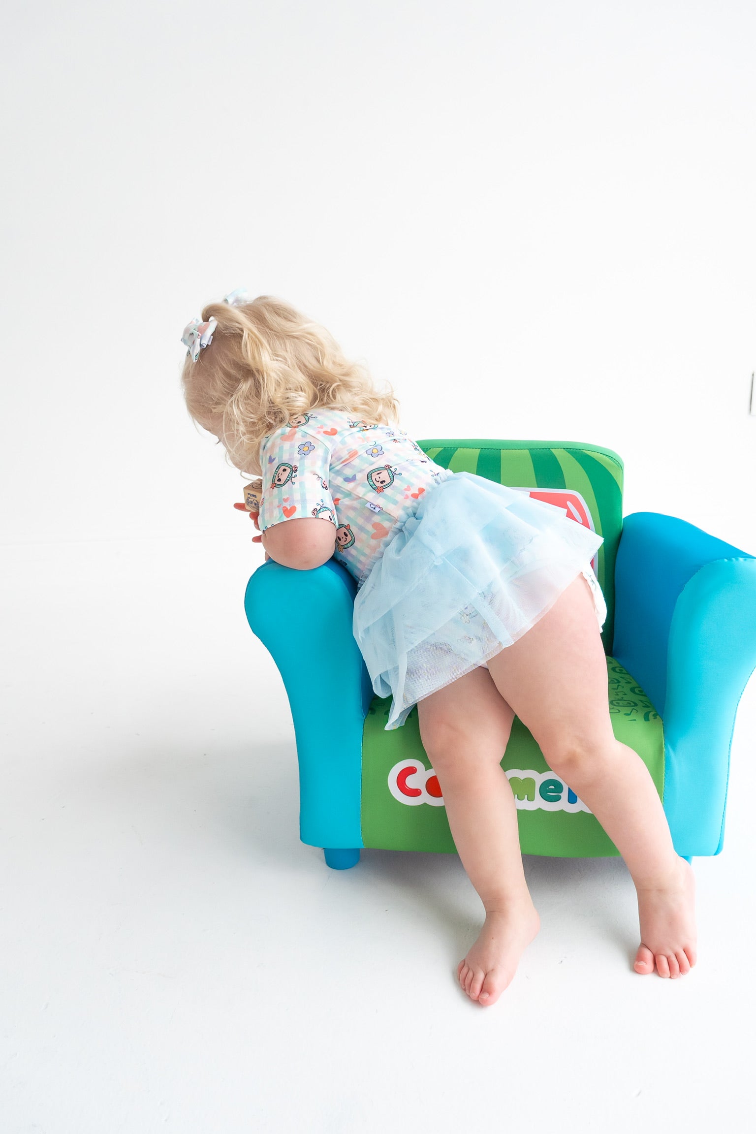 Cocomelon X Dream Big Little Co Springtime Melon Dream Tutu Short Sleeve Bodysuit Dress