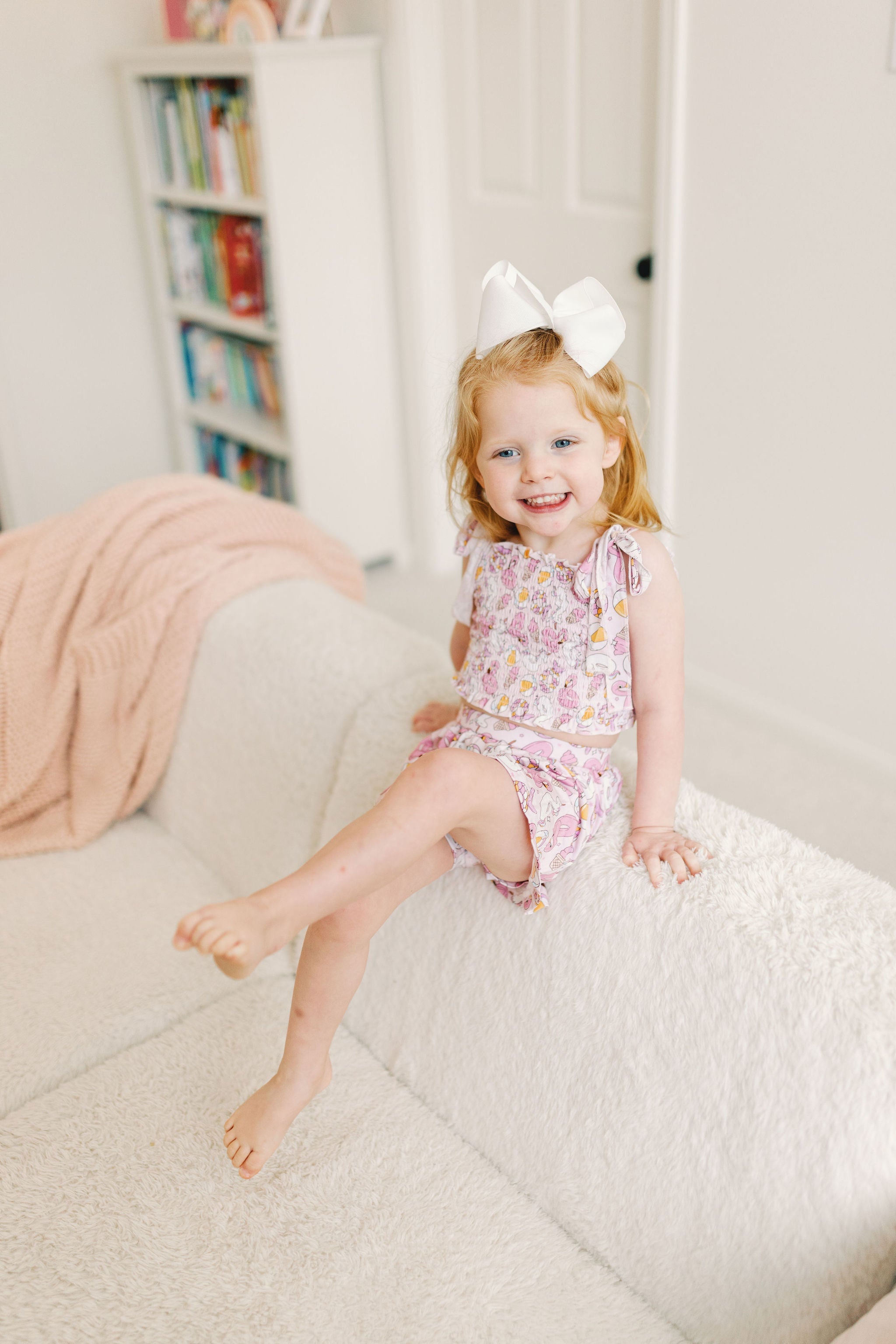 Exclusive Girls Just Wanna Have Sun Dream Smocked Skort Set