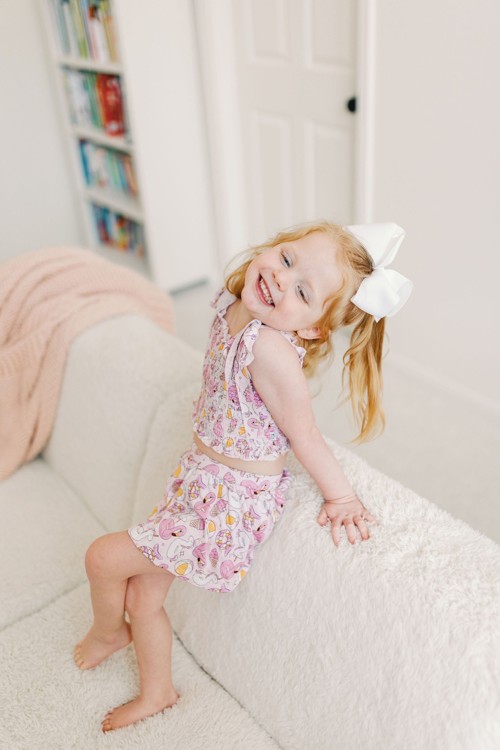 Exclusive Girls Just Wanna Have Sun Dream Smocked Skort Set