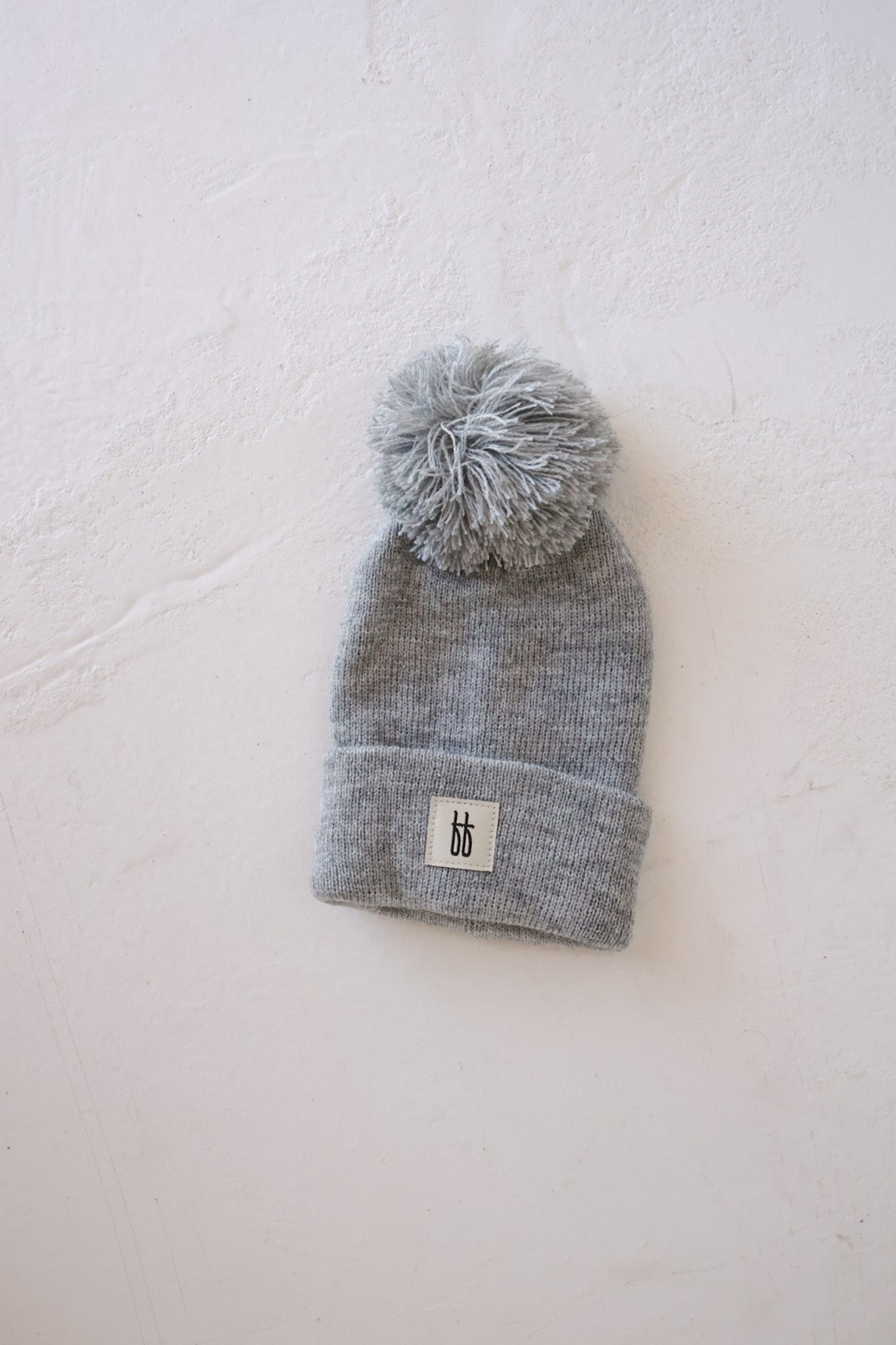 Ff Knit Pom Top Beanie | Grey