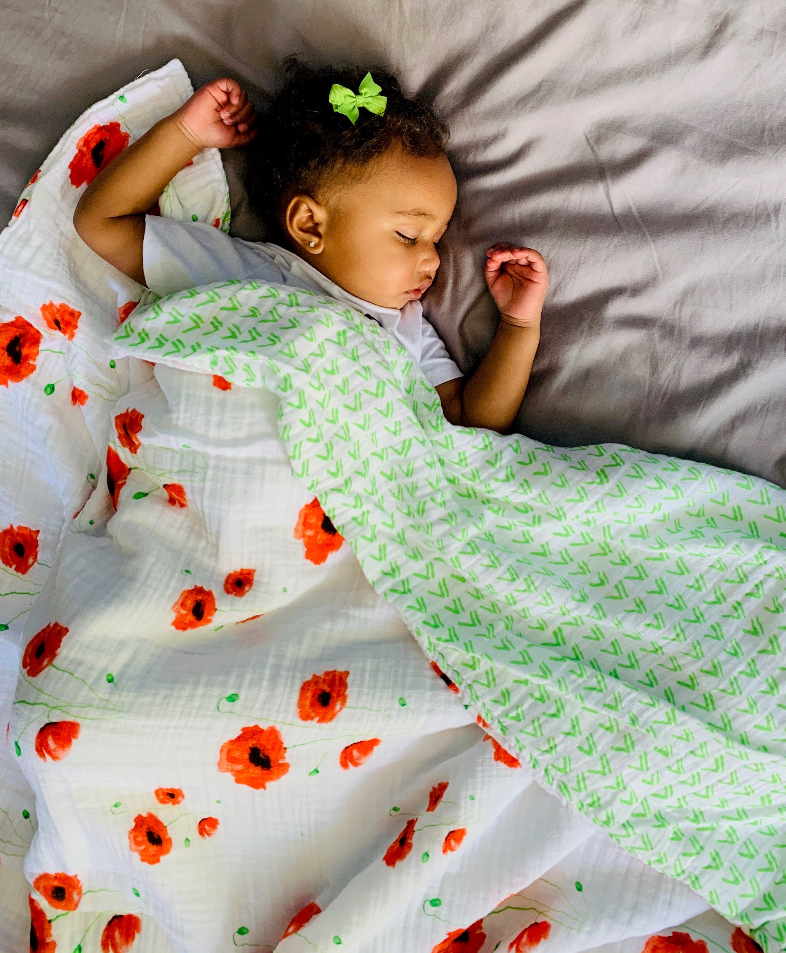 ORGANIC SNUG BLANKET - POPPY