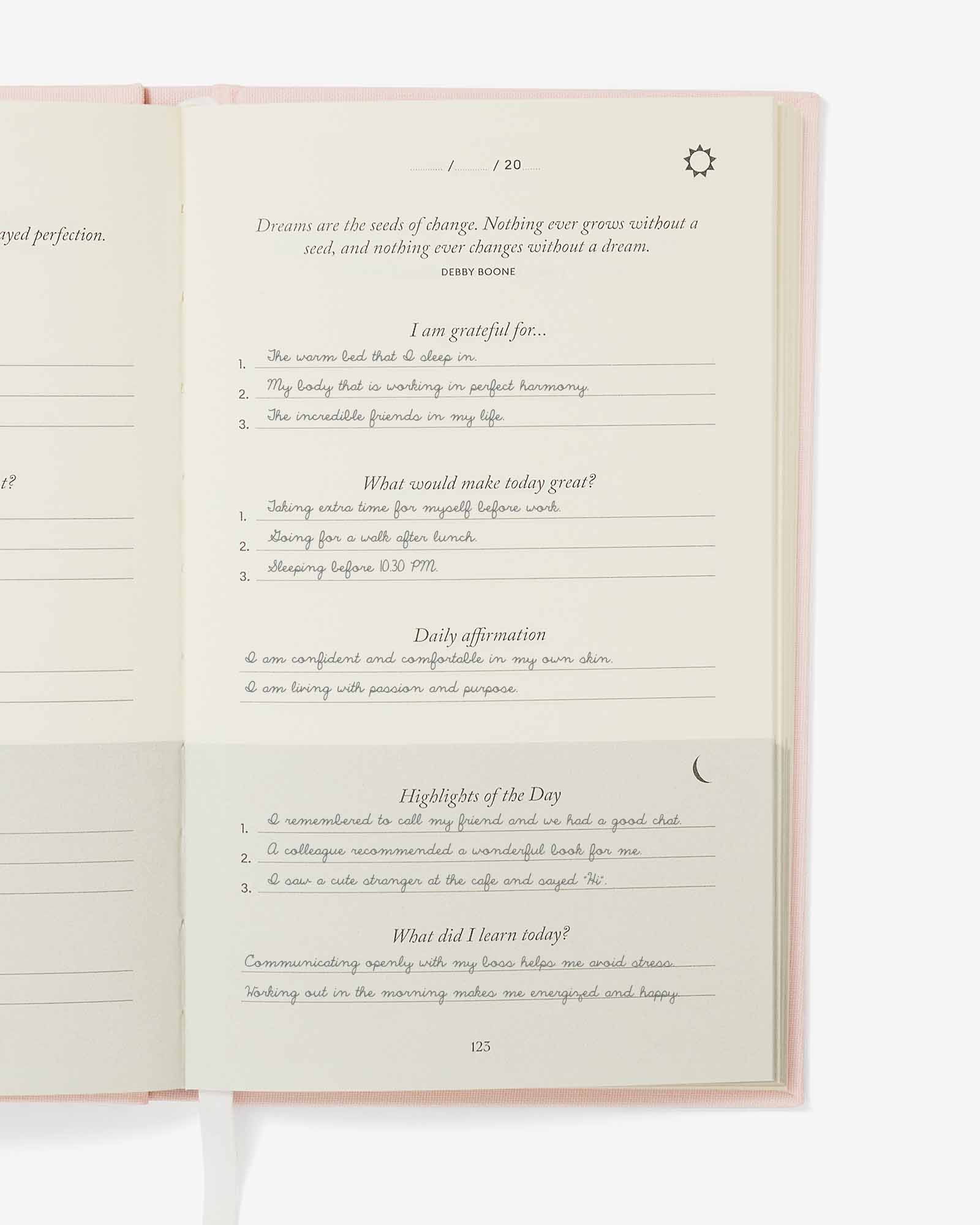 The Five Minute Journal - Blush Pink by Intelligent Change