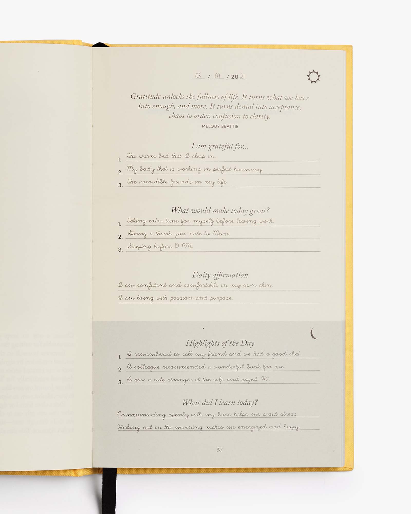 Grateful Workflow Weekly Bundle - Sunshine Yellow by Intelligent Change