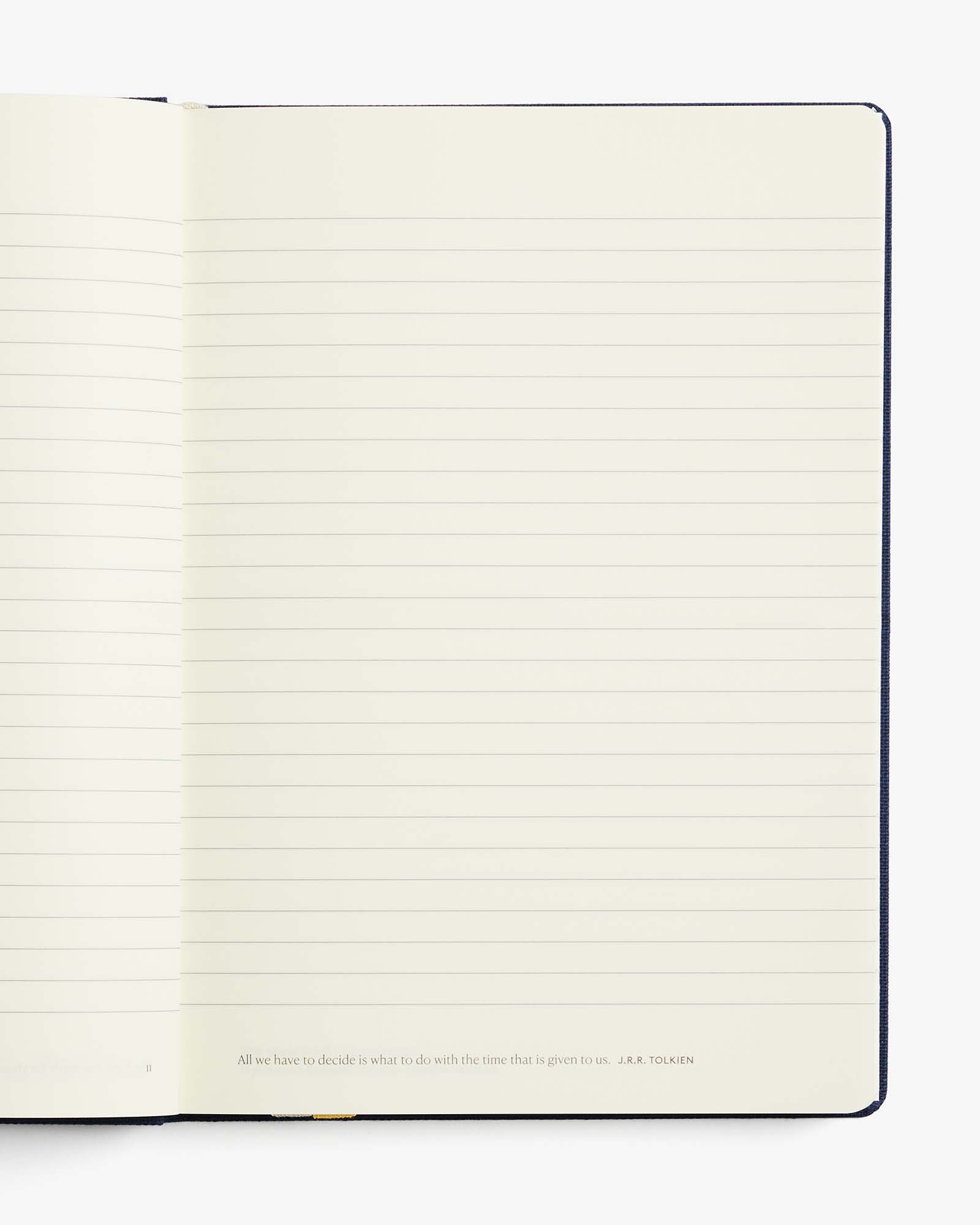 premium lined sustainable notebook with bespoke paper butter smooth writing for long form journaling and note taking