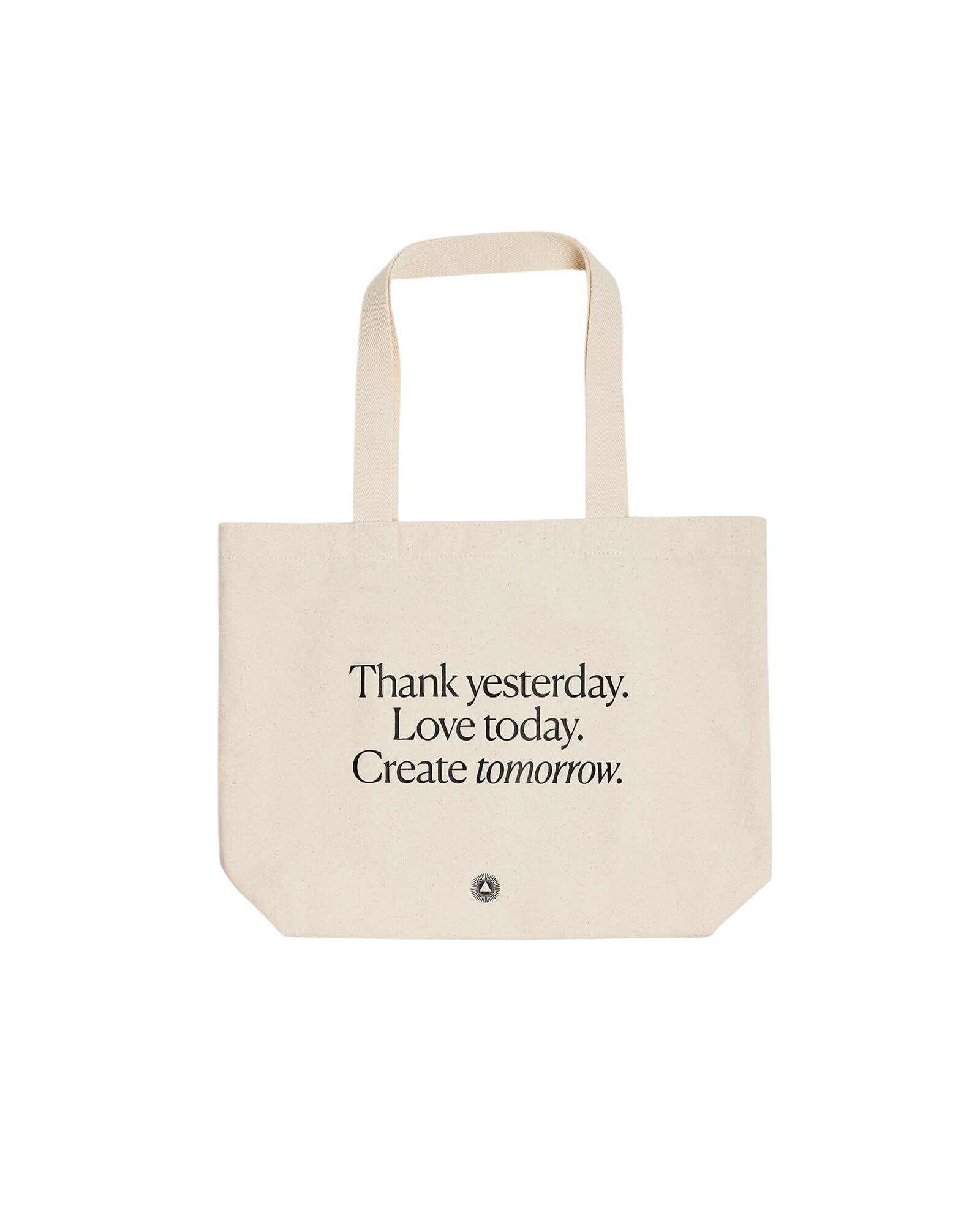 100% organic organic tote bag heavyweight intelligent change sustainable premium totes - thank yesterday love today create tomorrow