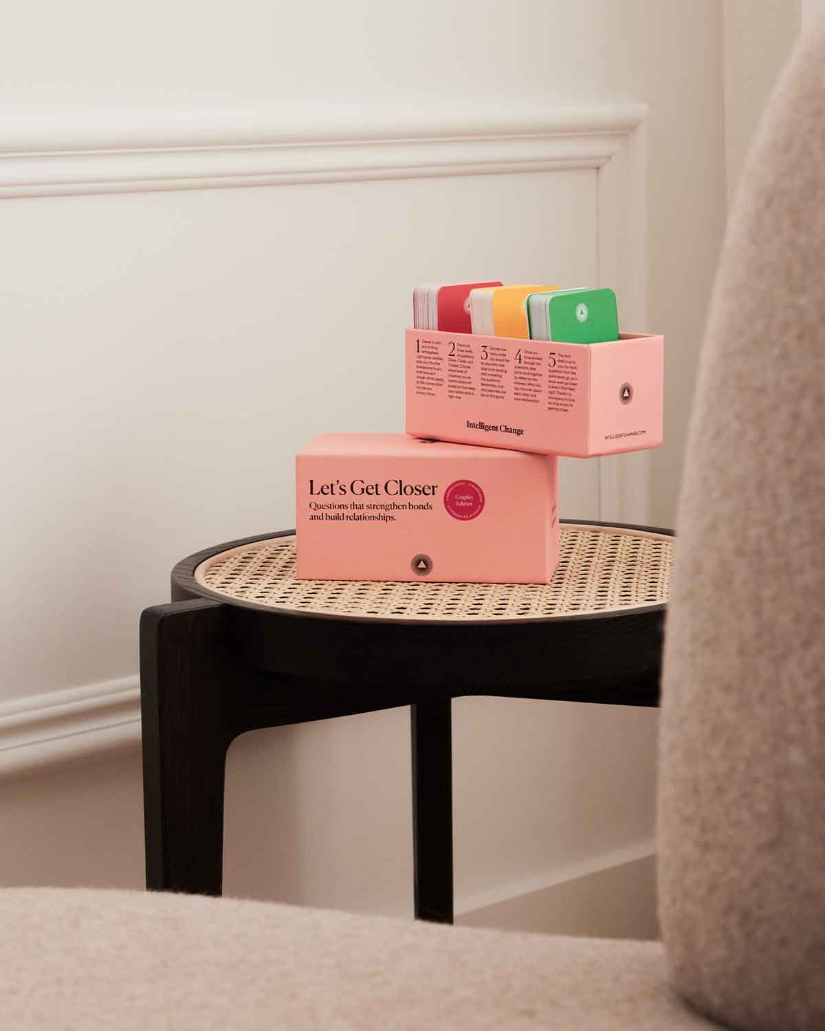 Mindful affirmations for love and conversation card games. Spark meaningful conversations around love and connect on a more passionate level with your partner. The Spark Romance bundle, which includes Mindful Affirmations Love & Relationships and Let’s Get Closer Couples Edition game, have been specifically designed to inspire you and your partner to strengthen your romantic relationship and enhance intimacy.