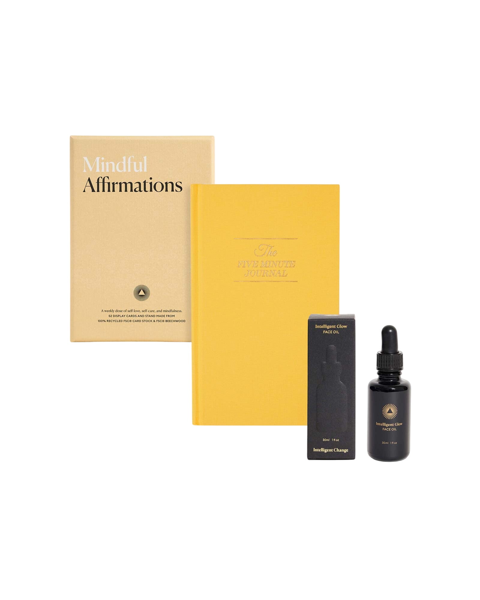 mindfulness self care ritual routine bundle ultimate glow five minute journal mindful affirmations pure face oil