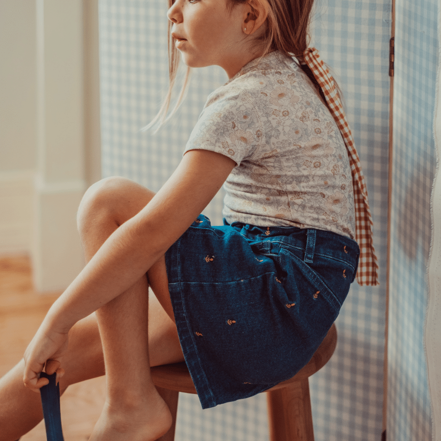 The Denim Skirt - Mini Tulip