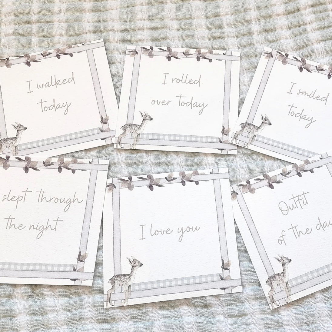 Infant Milestone + Memory Cards (0-12 Months)
