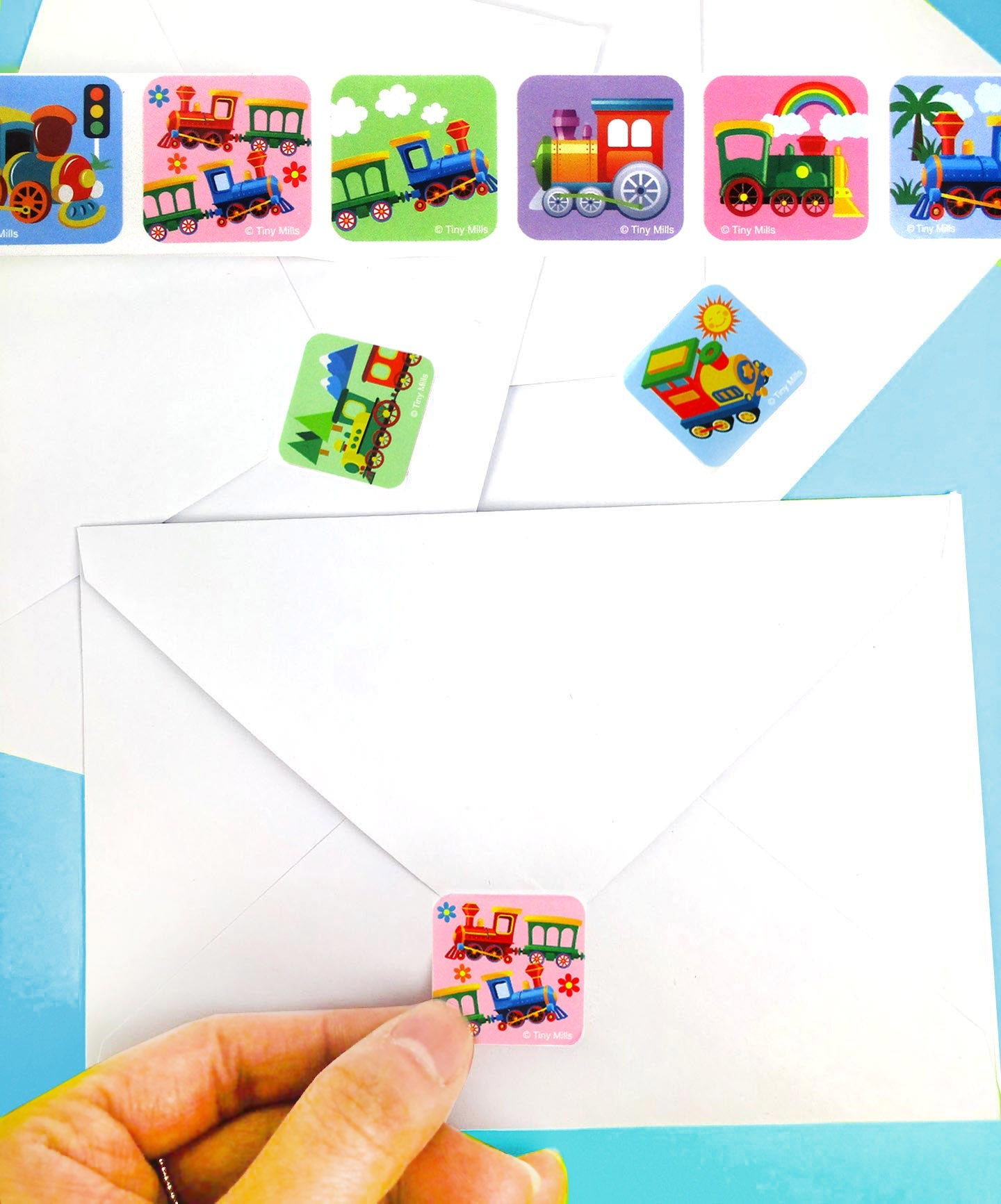 Train Stickers 100 Stickers/dispenser, Pack Of 1, 6 Or 12 Dispensers