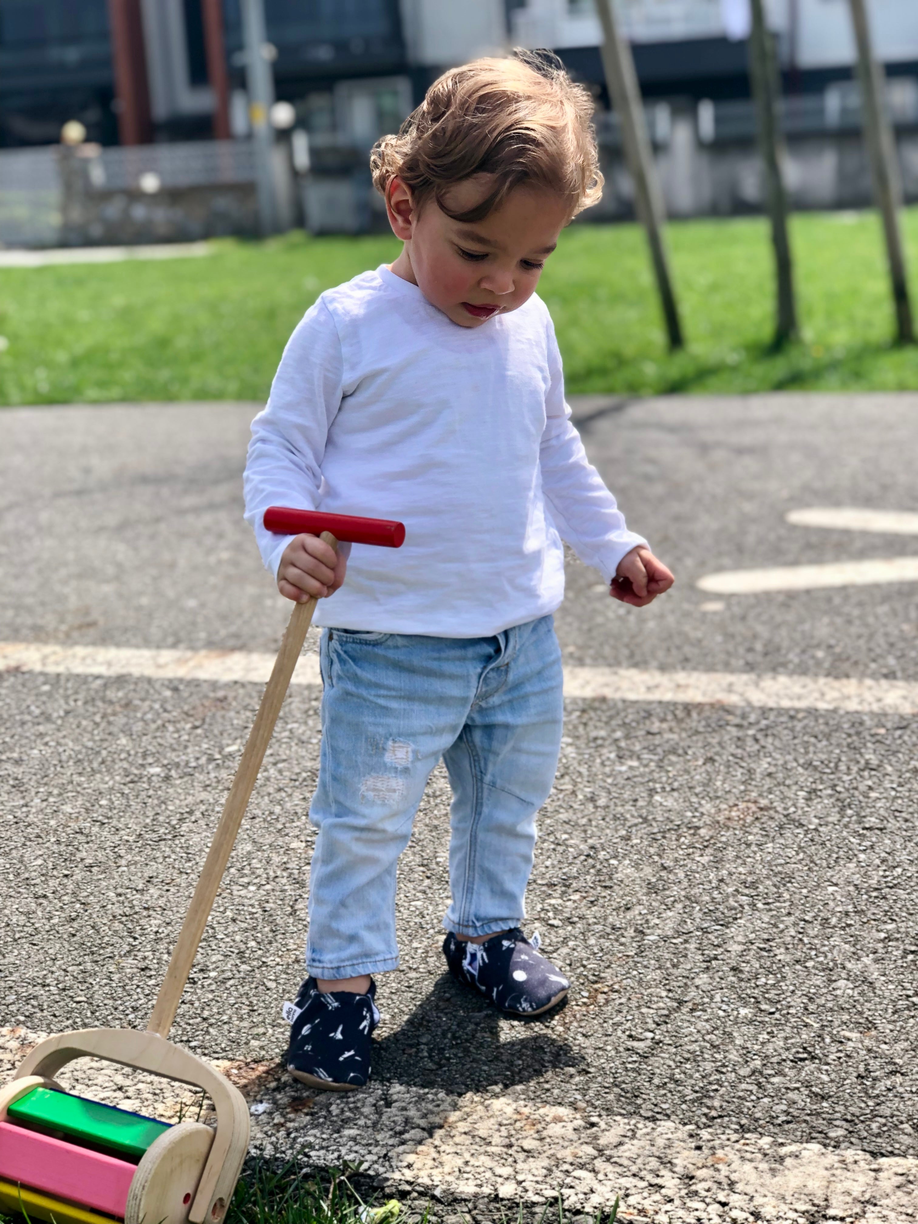 Ella Bonna Non-slip Sole Astronaut And Space Patterned Baby Booties, Home Boot Slippers Nursery Shoes