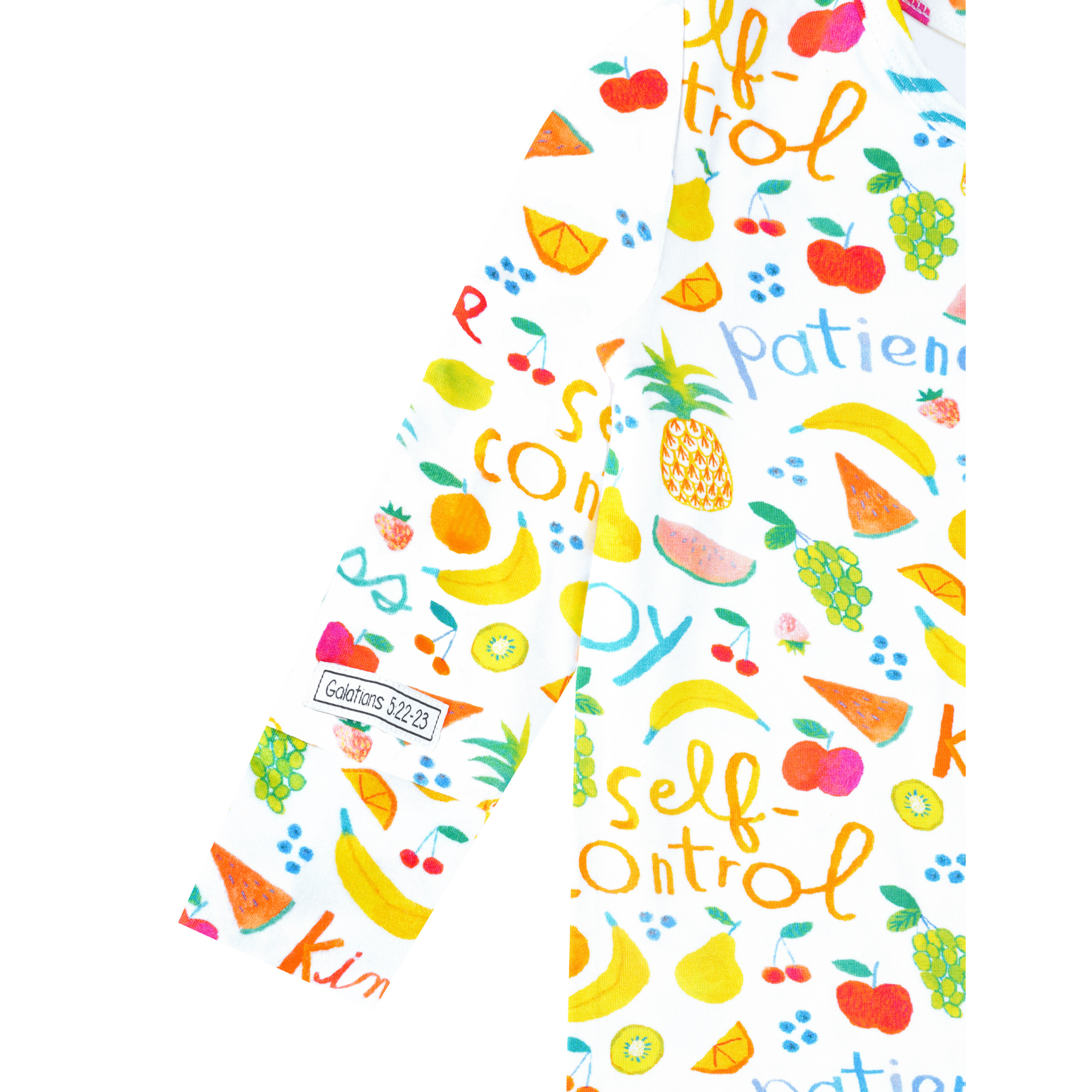 Fruit Of The Spirit Pj Footless Onesie Bamboo