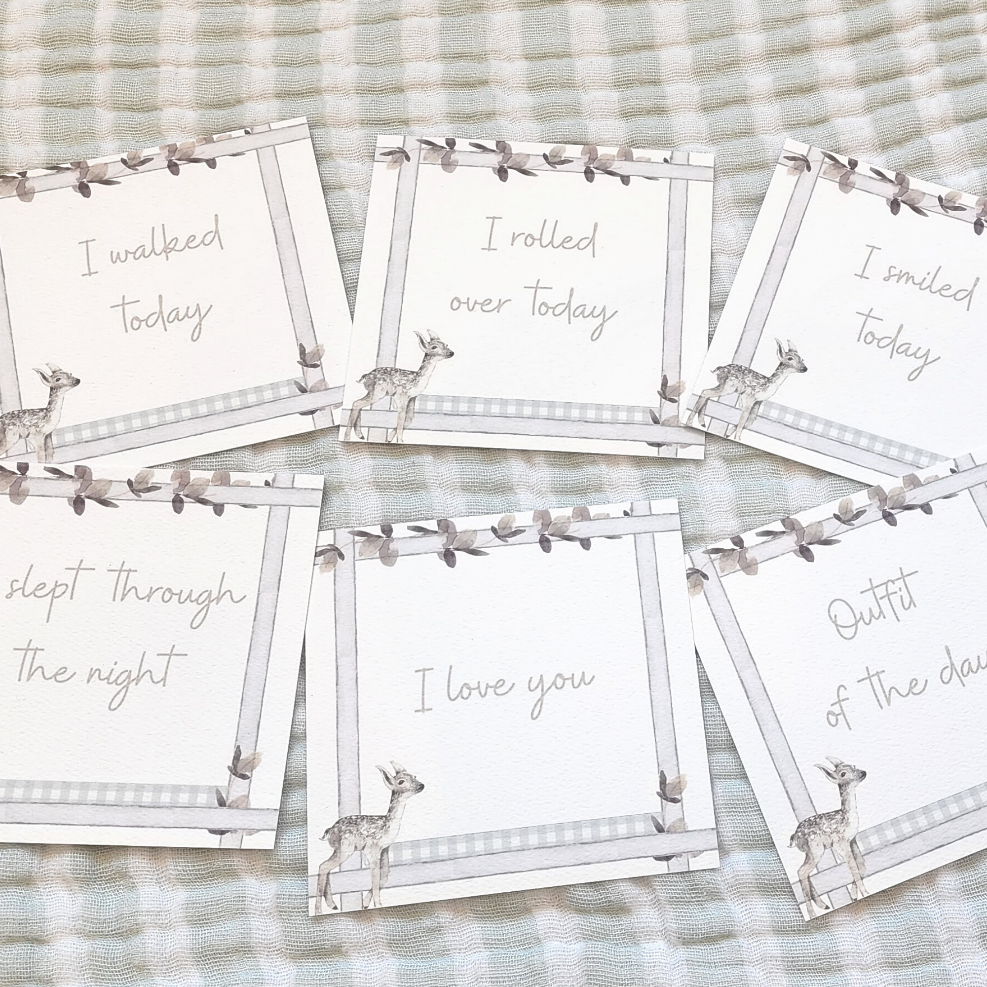 Infant Milestone + Memory Cards (0-12 Months)