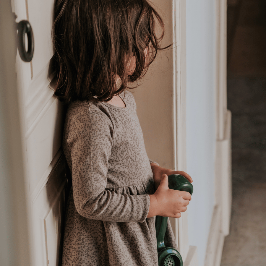 The Printed Long Sleeve Dress - Vine