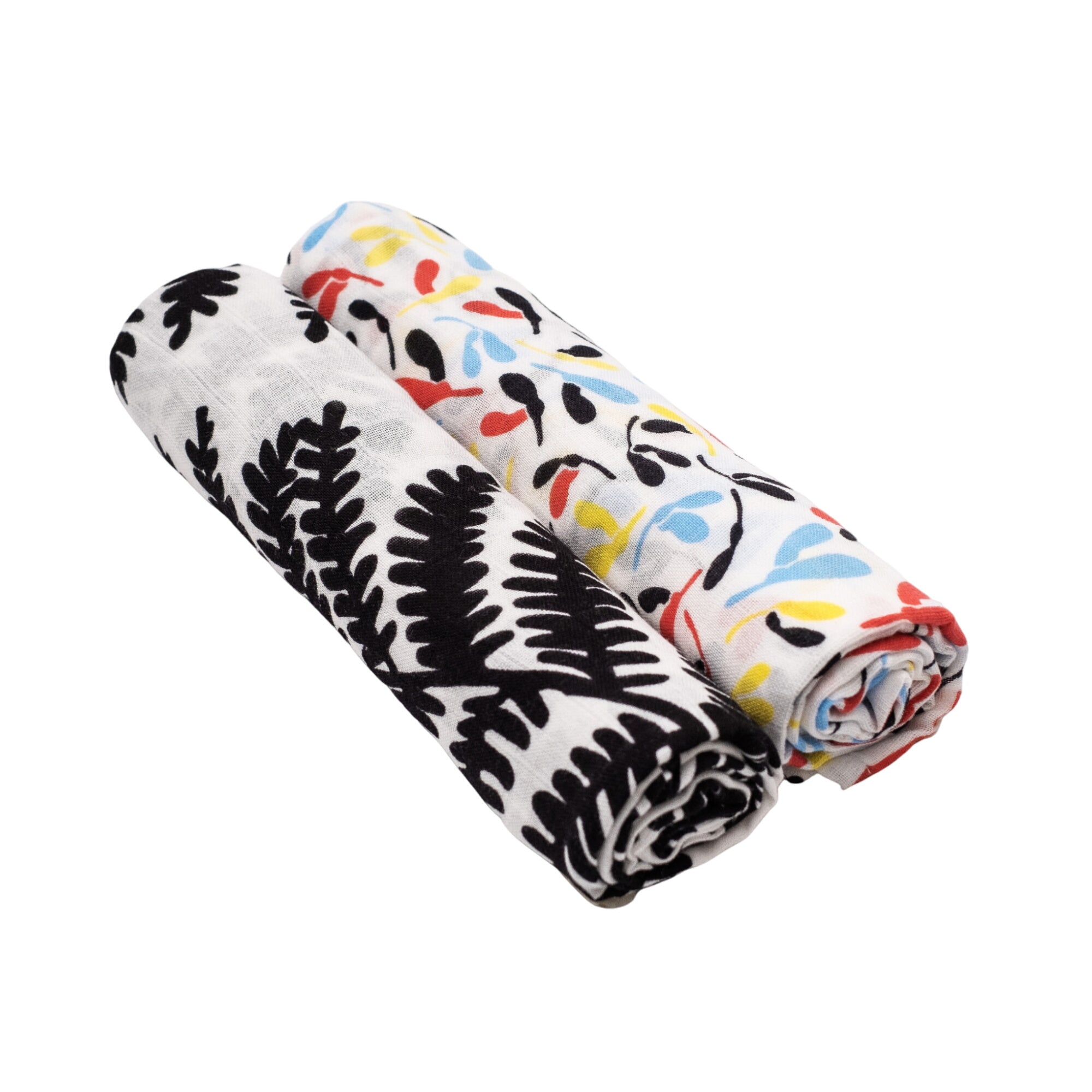 Plant Print 2-pack Muslin Squares - For 0 To 4 Months & 5+ Month Old Babies