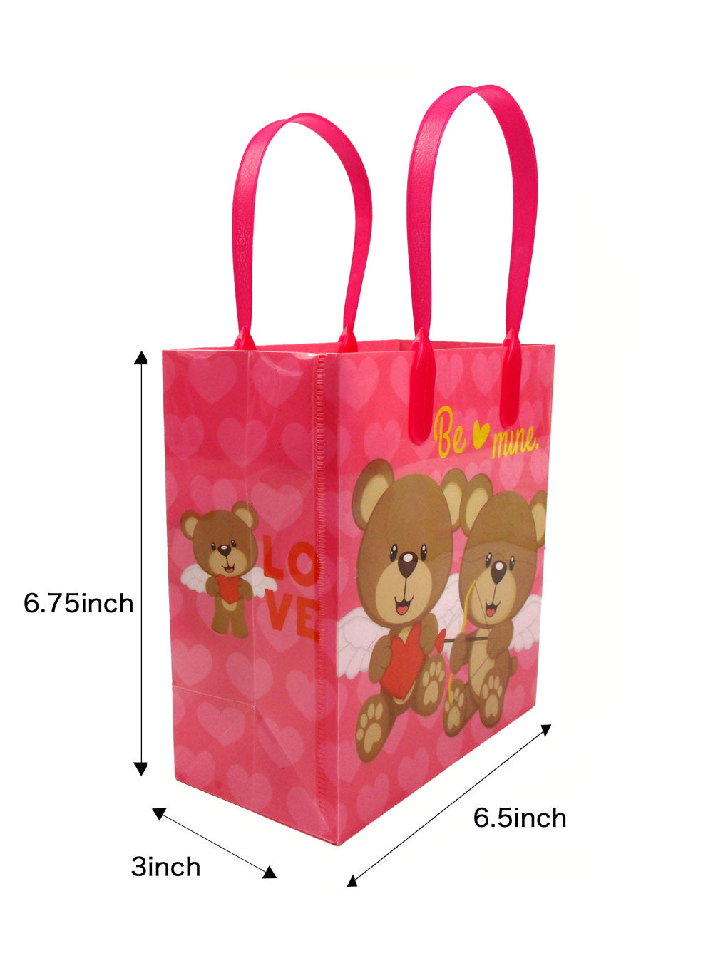 Valentine's Day Party Favor Treat Bags - Set Of 6 Or 12