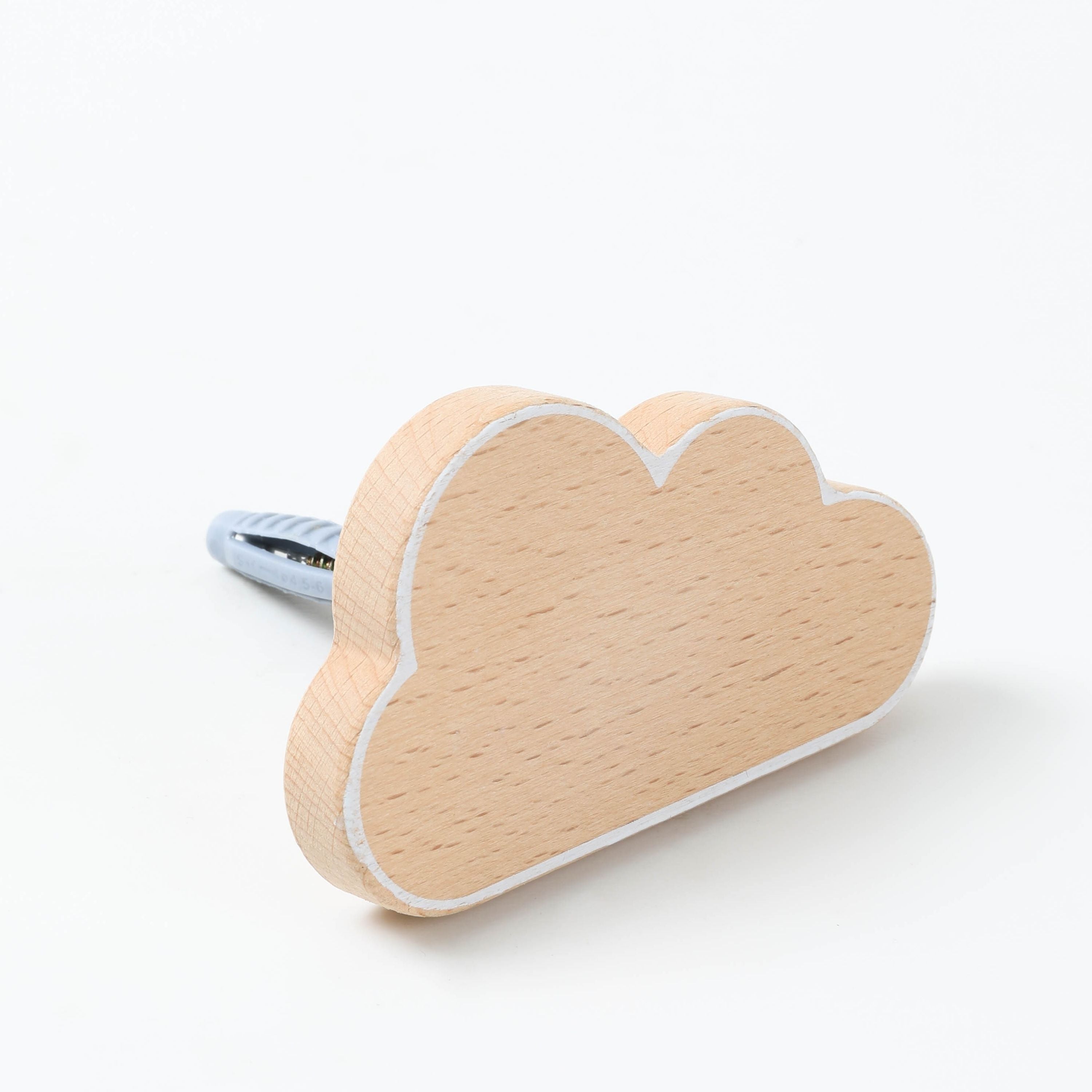 Wonderbee™ Natural Pine Cloud Decorative Painted Wall Hook
