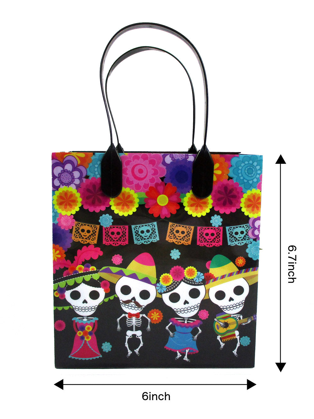 Day Of The Dead Party Favor Treat Bags - Set Of 6 Or 12
