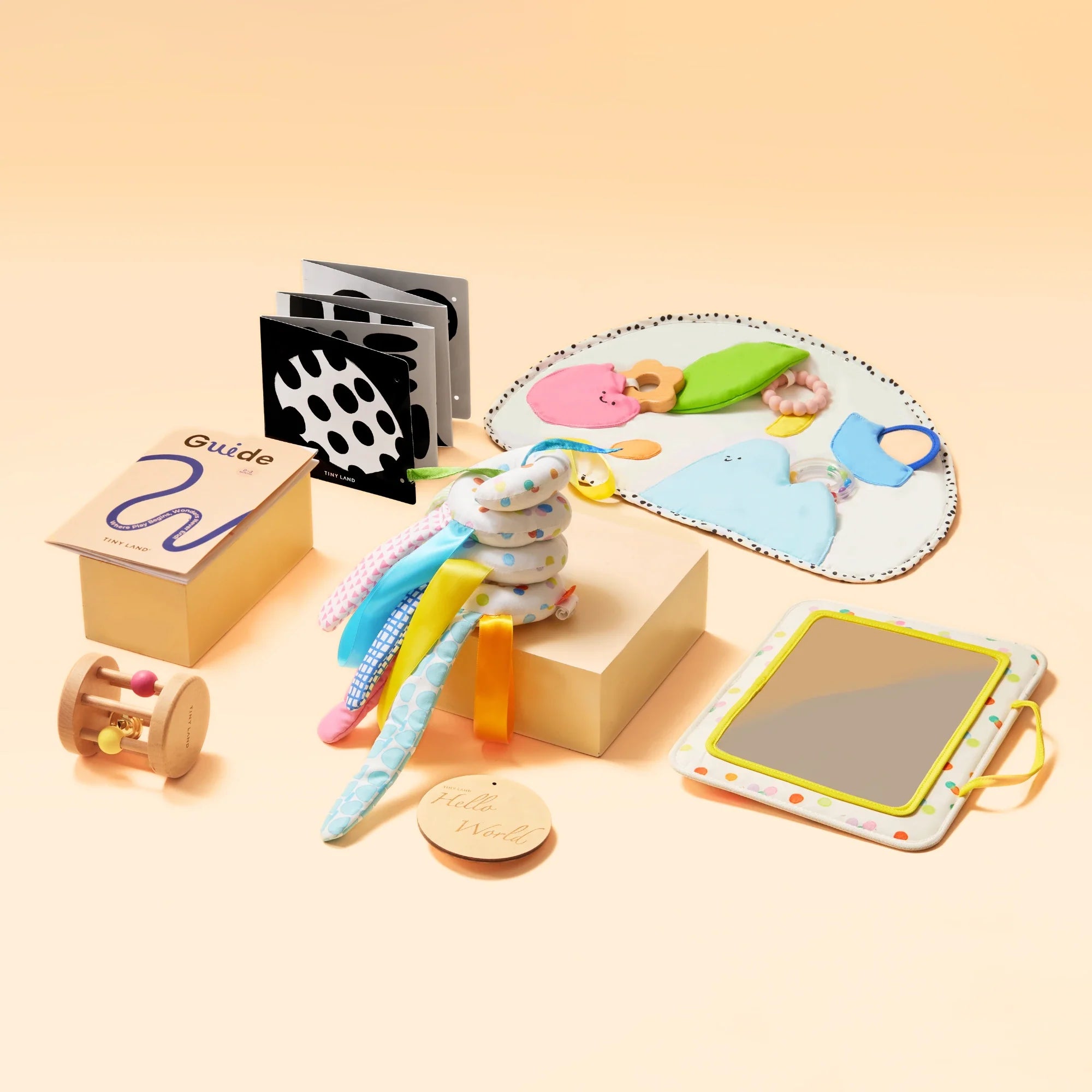 Tiny Land® Montessori Sensory Beginnings Baby Set(0–6 Months)