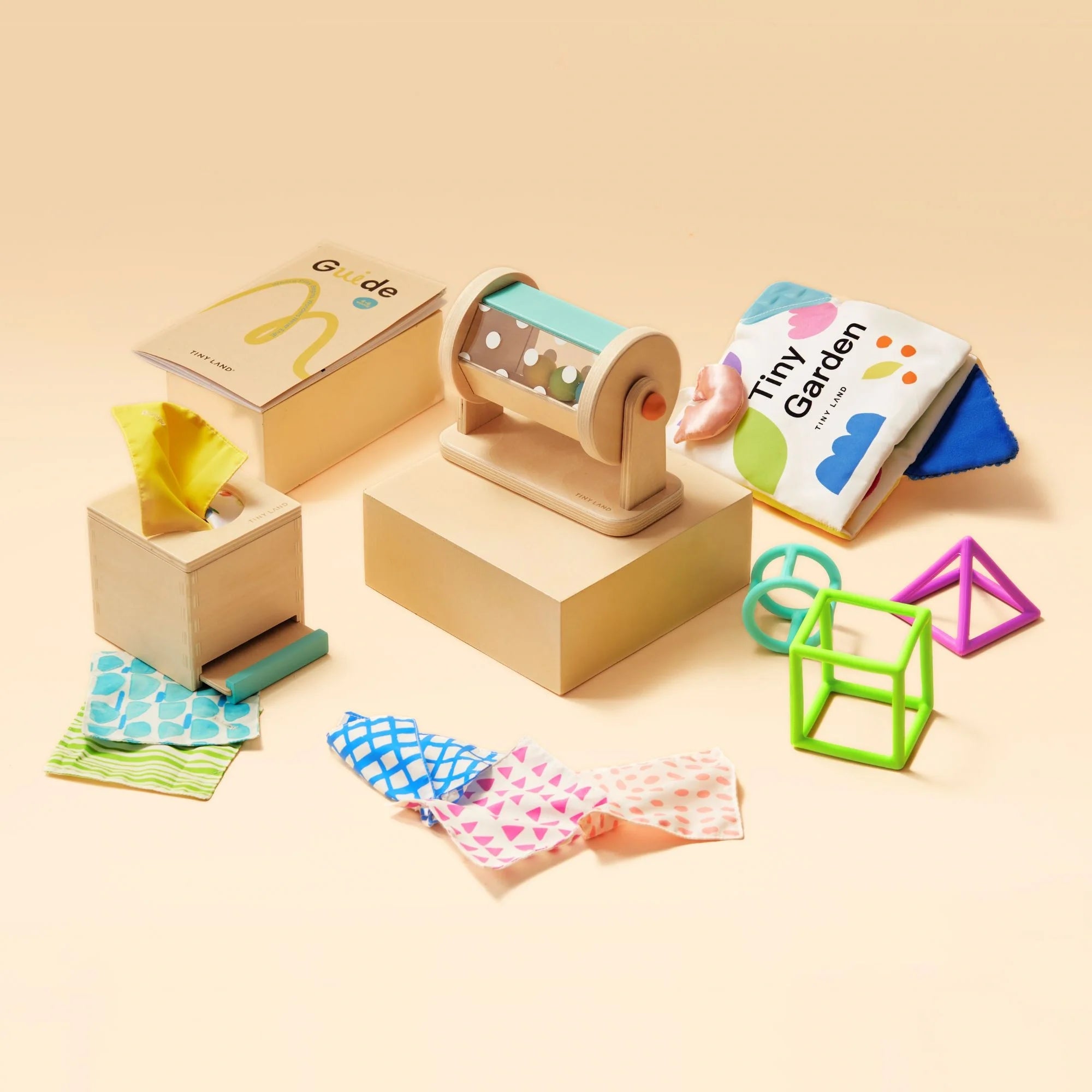 Tiny Land® Montessori Sensory Beginnings Baby Set(0–6 Months)