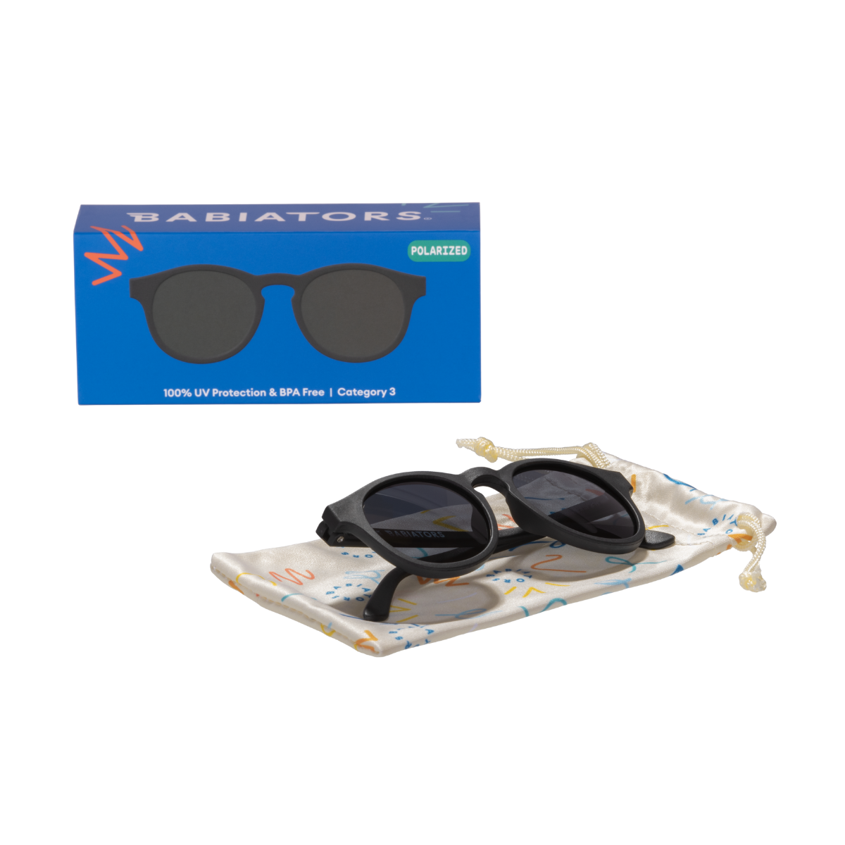 Jet Black Keyhole | Smoke Polarized Lens