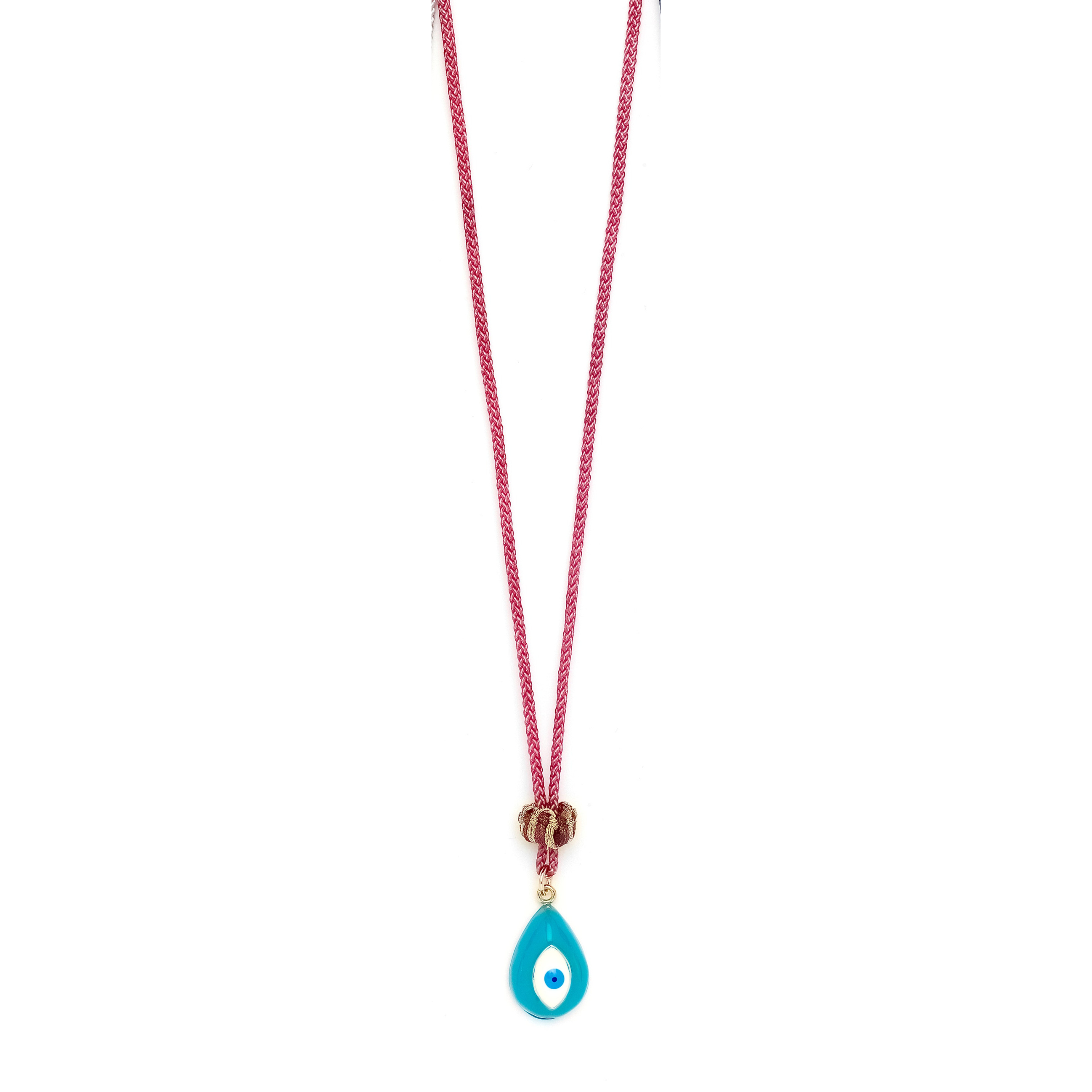 Carnival Evil Eye Teardrop Necklace