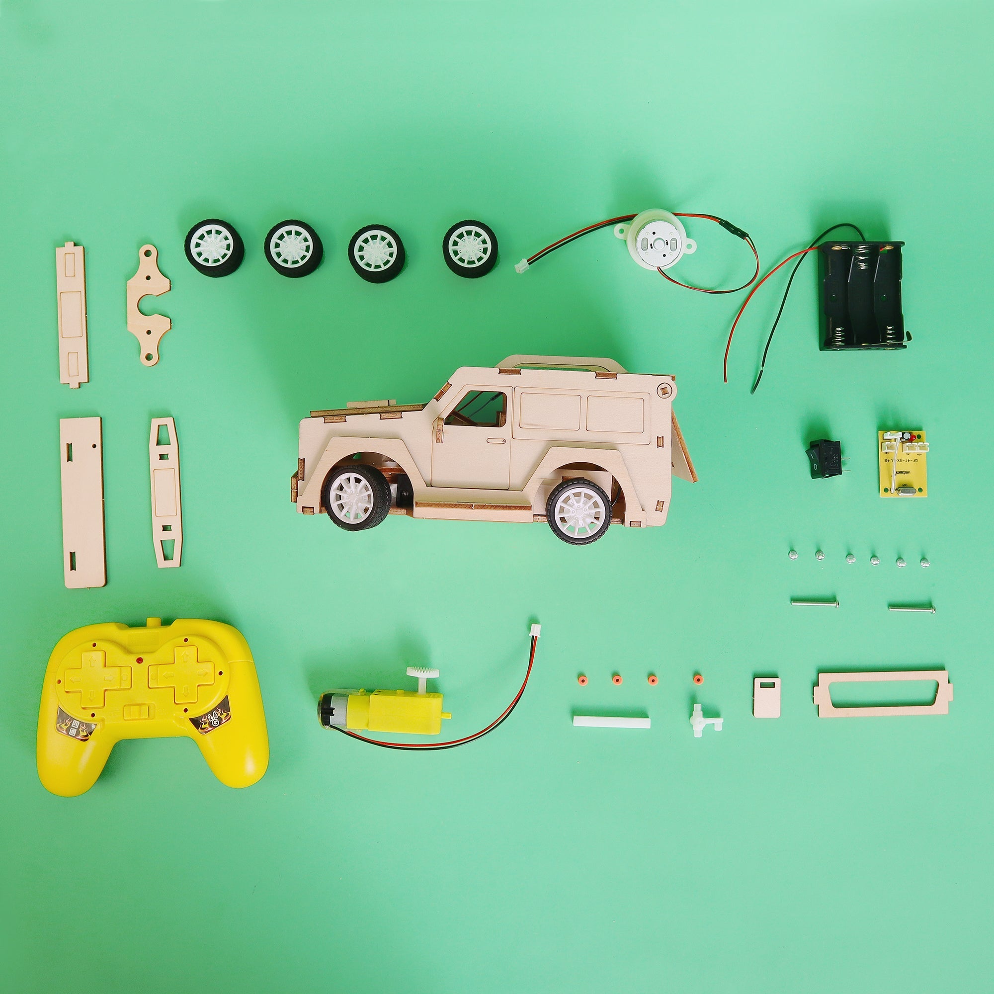 2.4 Ghz Rc Suv Car Diy Kit, Educational Stem Toy
