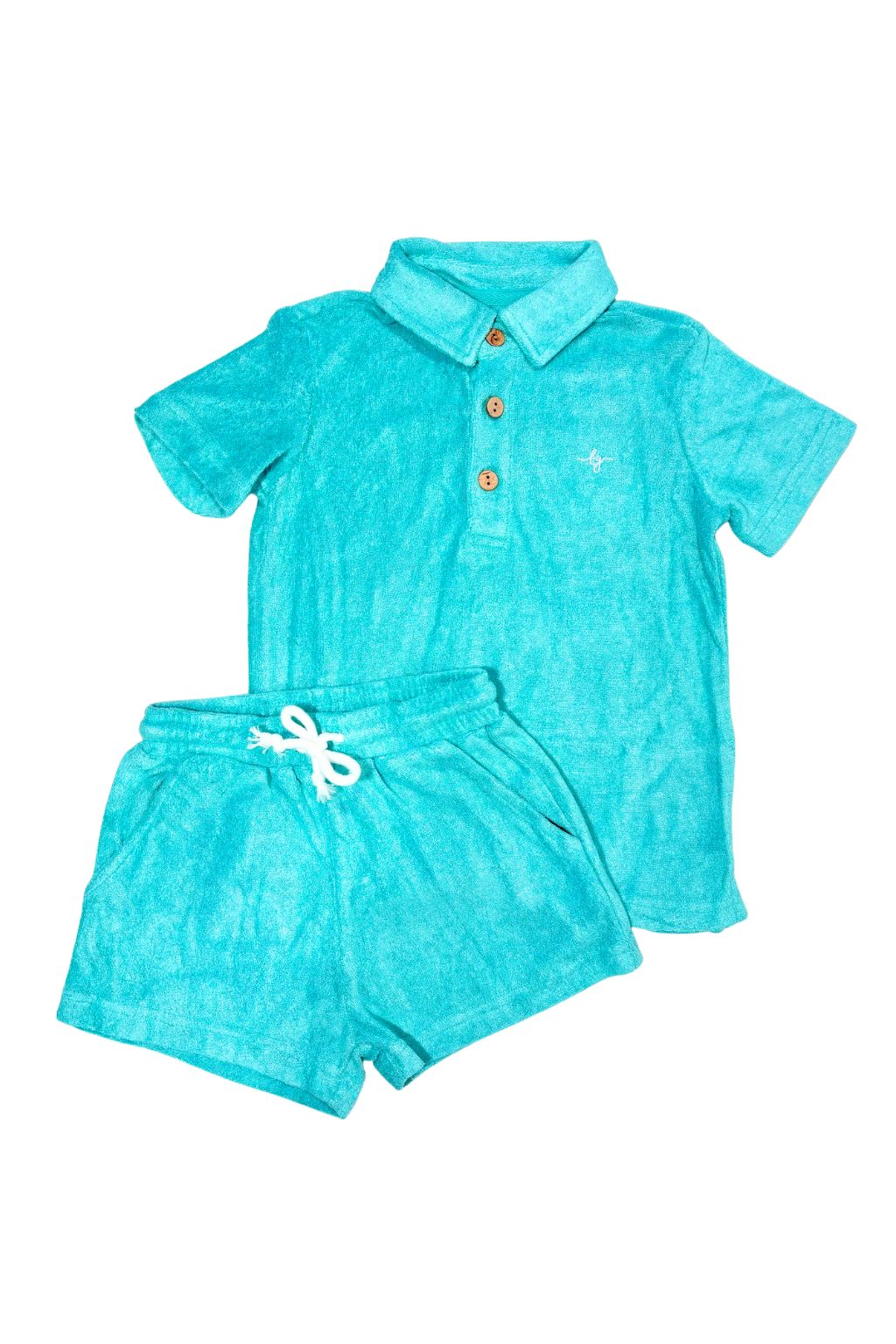 Lanier Bamboo Terry Set - Teal