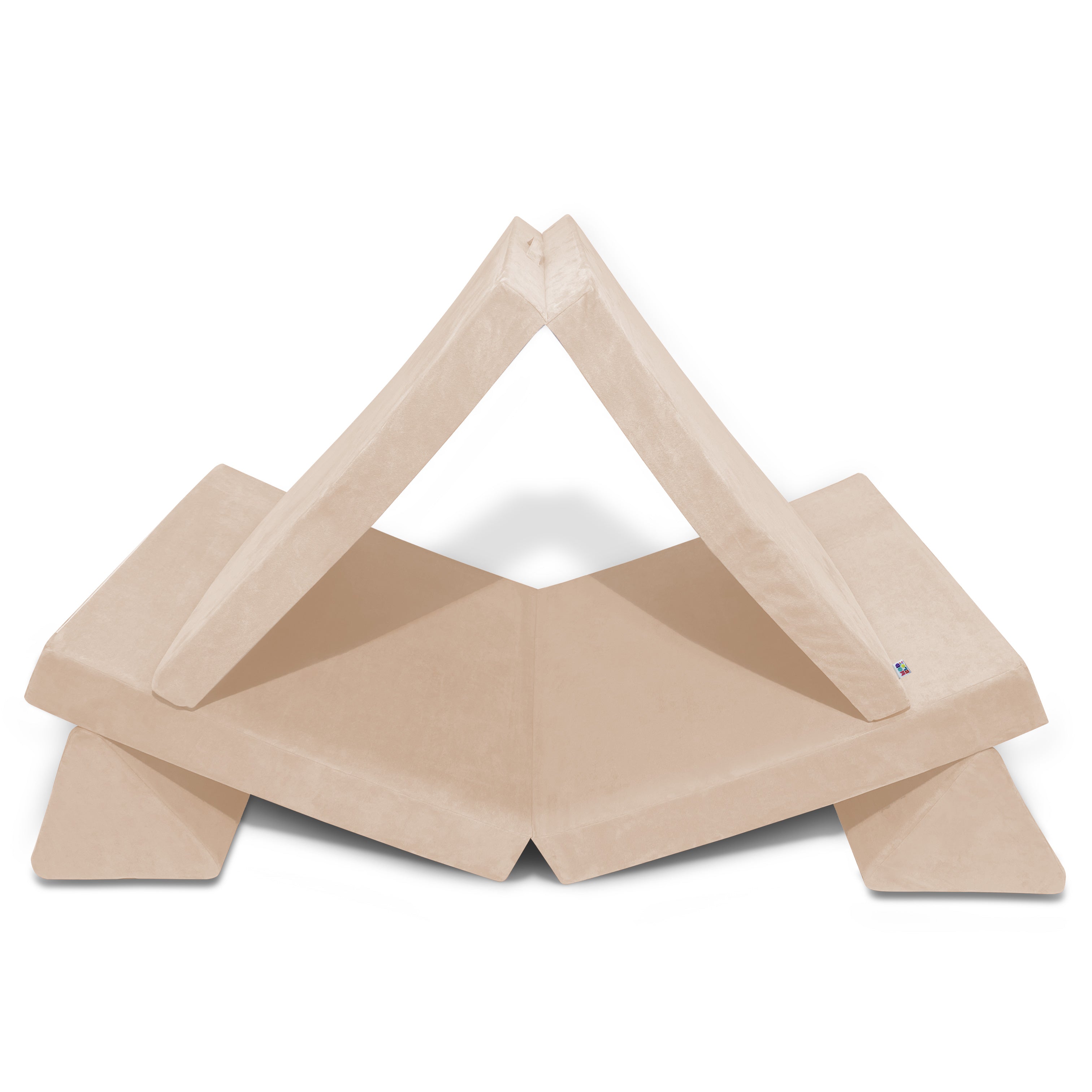 6 Piece Soft Furniture Playset Modular Microsuede Foam Play Couch For Creative Kids