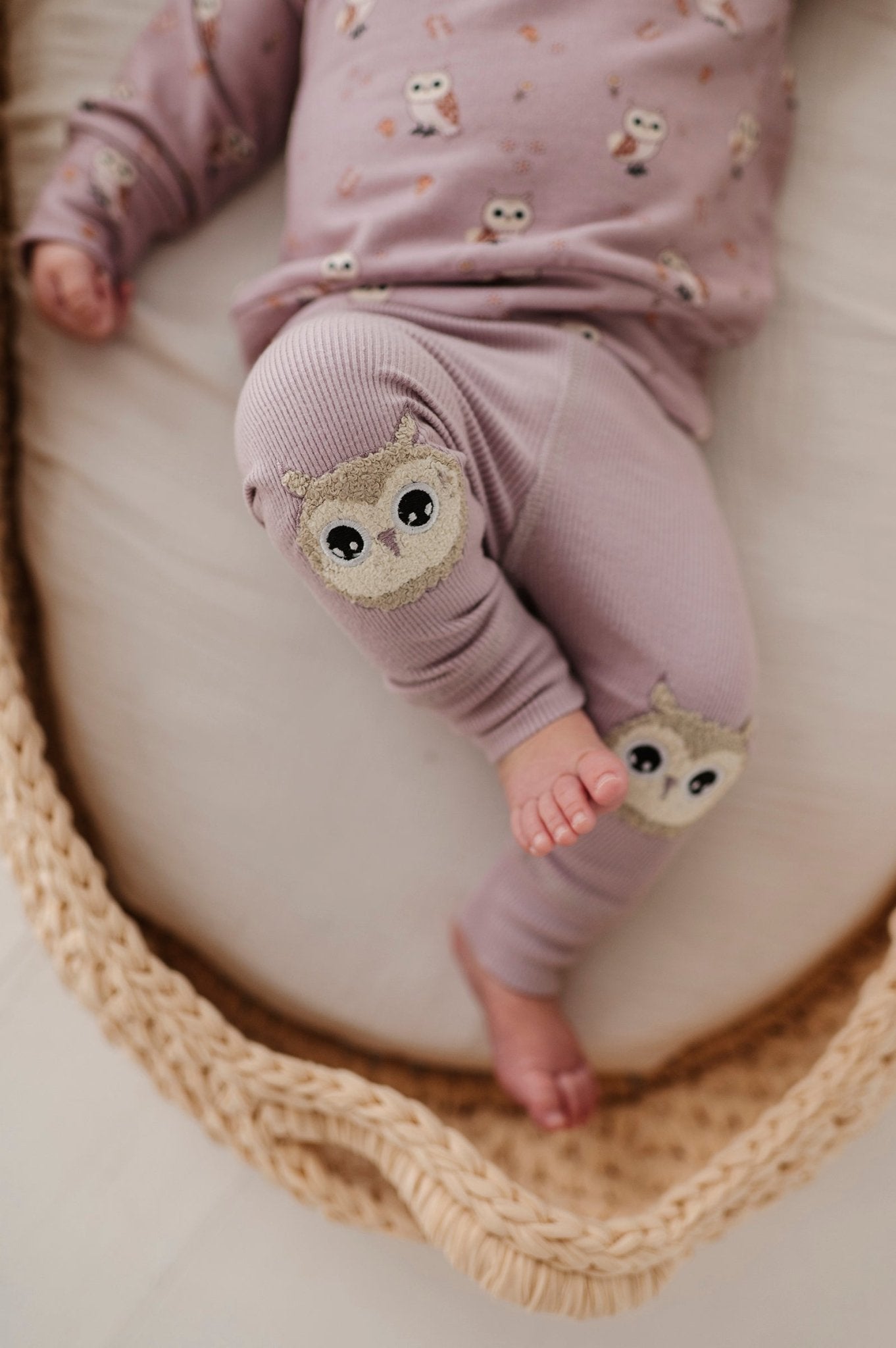 Patch Ribbed Leggings