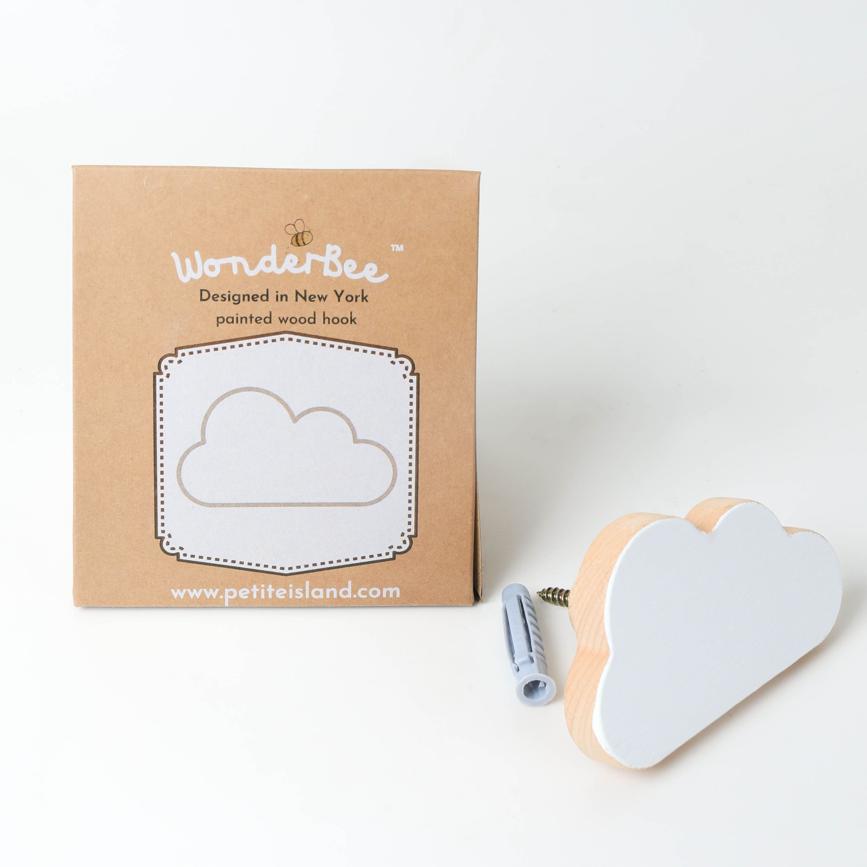 Wonderbee™ Fluffy Cloud Decorative Painted Wall Hook