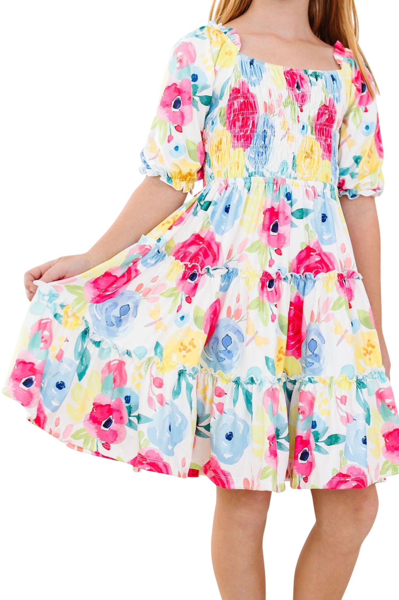Rosie Smocked Ruffle Dress