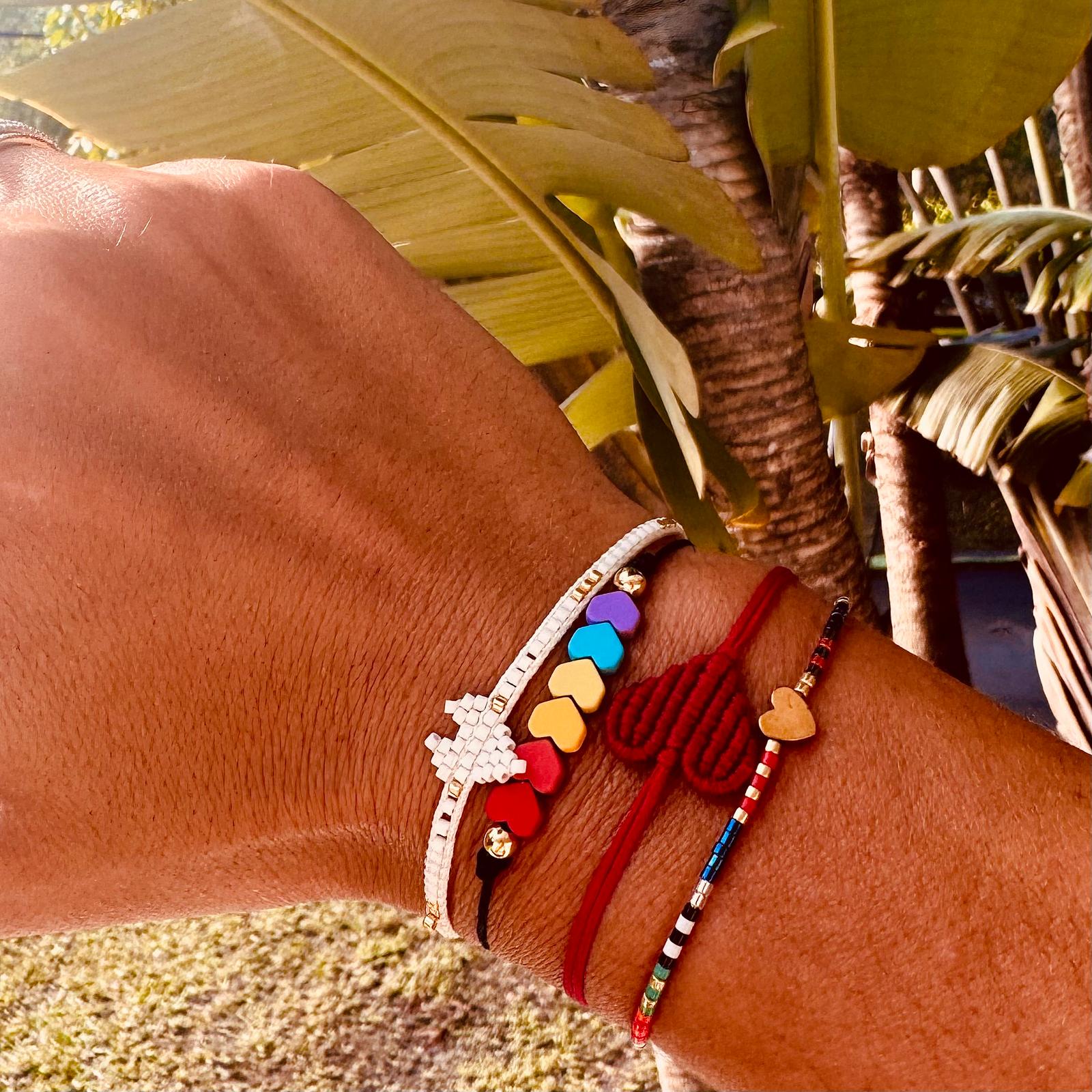 Shai Gold Heart Hematite Bracelet