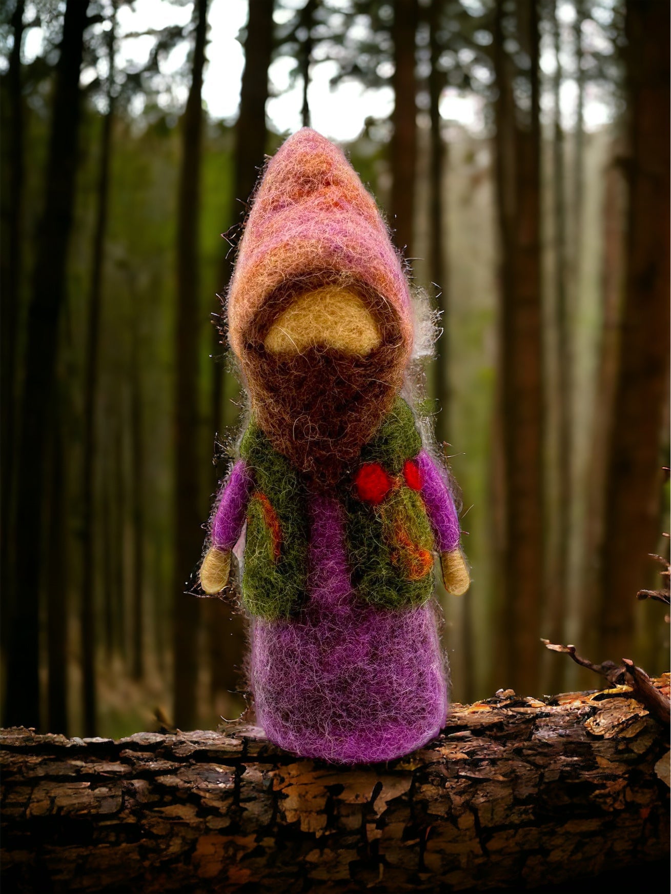 handmade In Nepal 100% Wool Felt Foods Play Set For Pretend Cooking And Farmer's Market Play