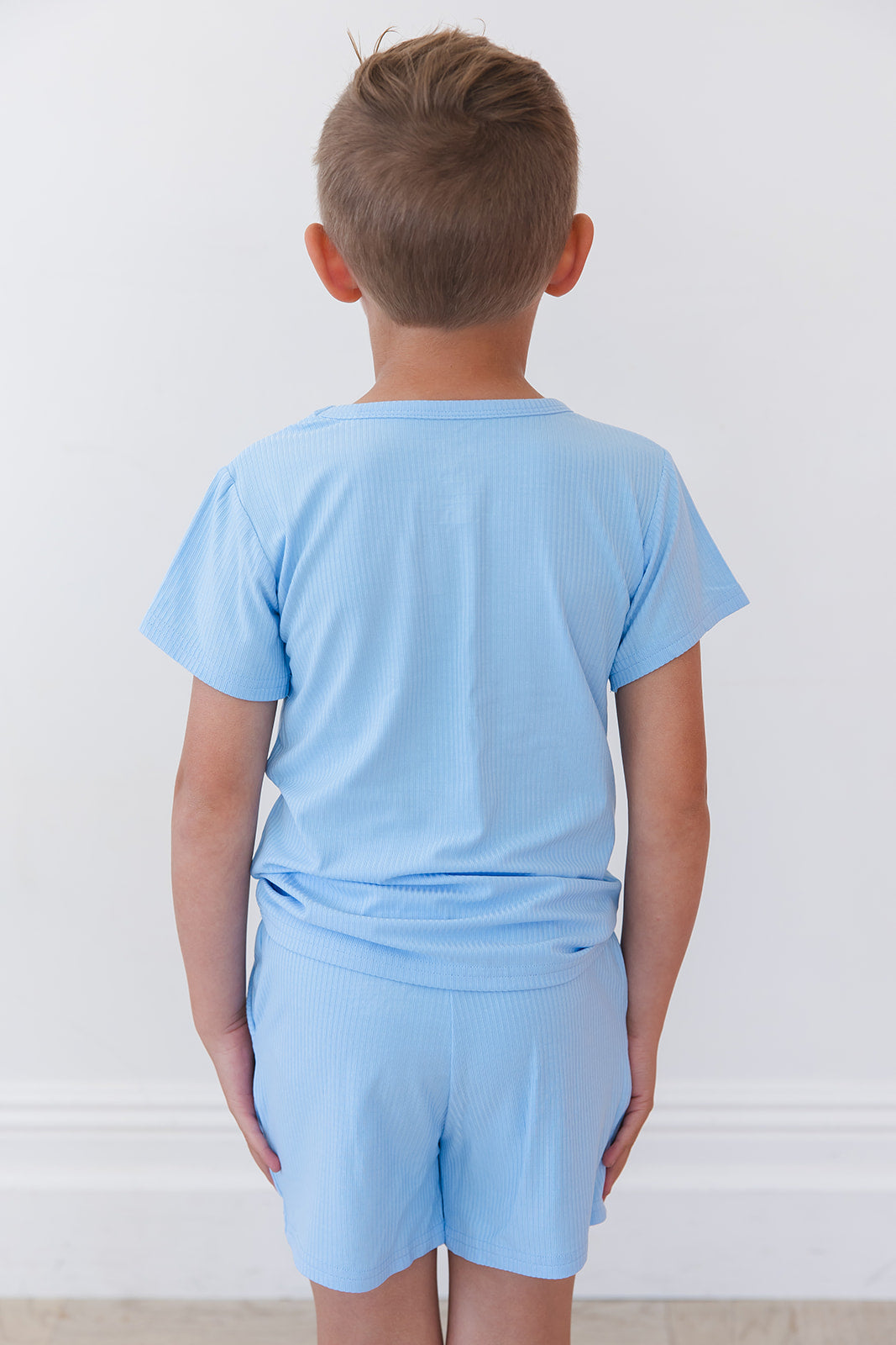 (solid, Ribbed) Neverland - Pocket Short Set