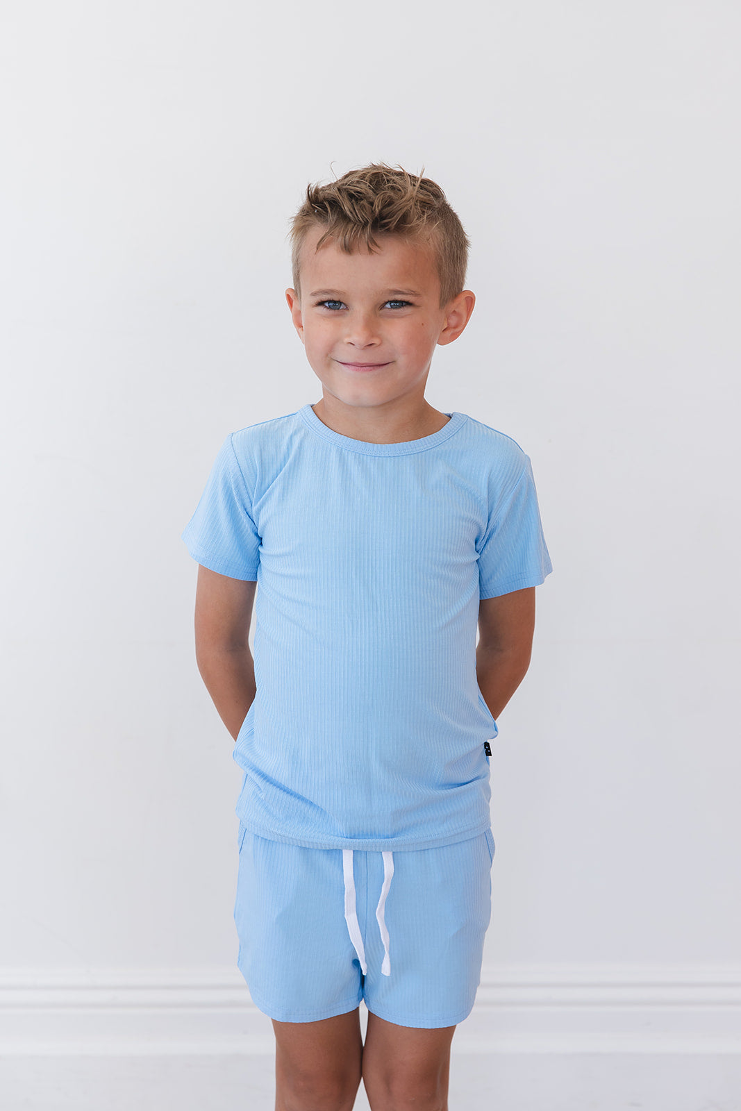 (solid, Ribbed) Neverland - Pocket Short Set