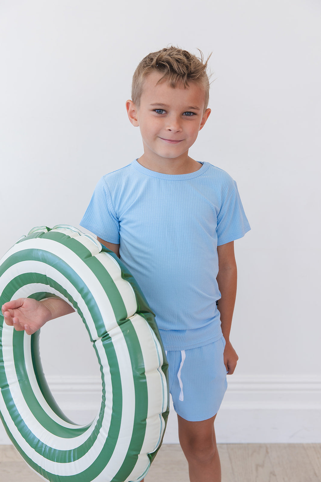 (solid, Ribbed) Neverland - Pocket Short Set