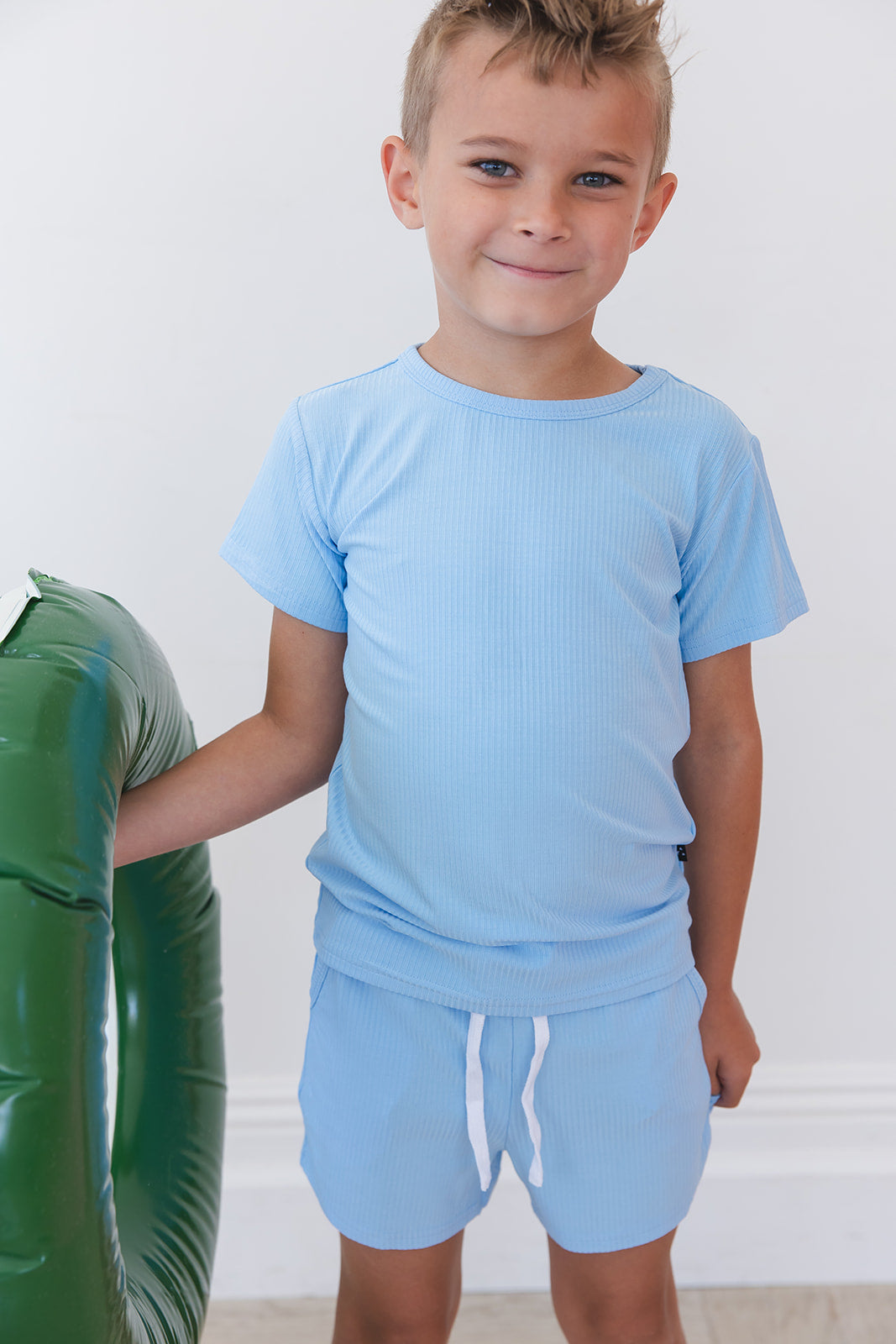 (solid, Ribbed) Neverland - Pocket Short Set
