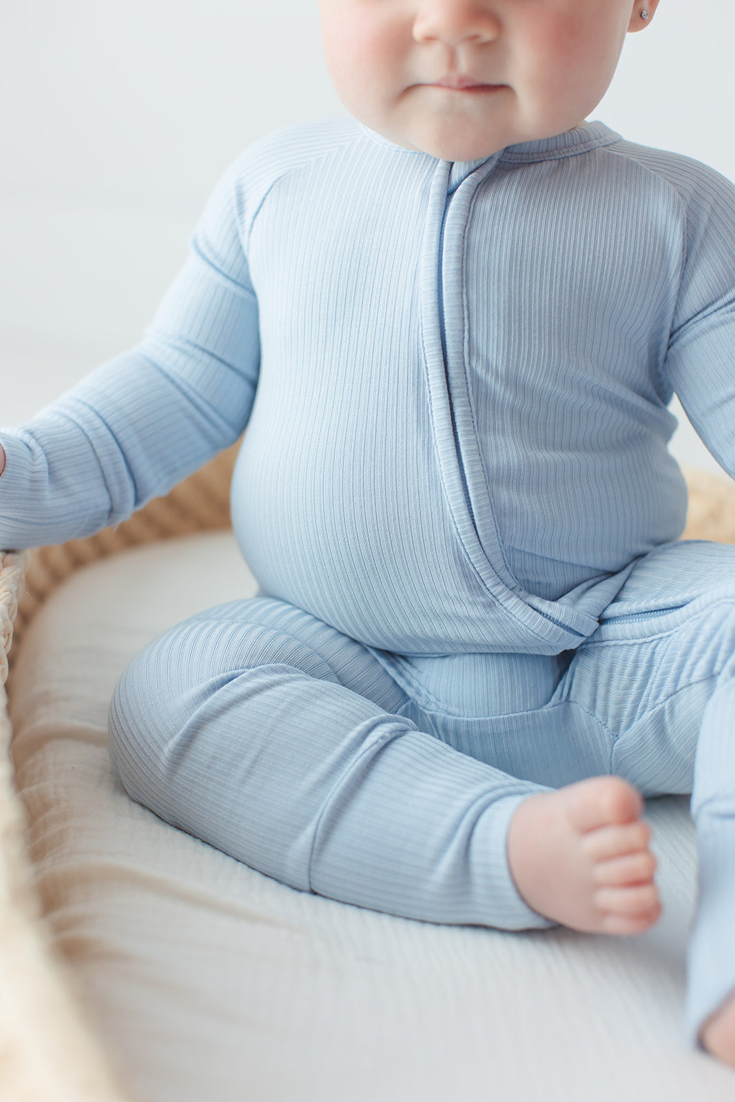 Blue Macaron (ribbed) - Zippy