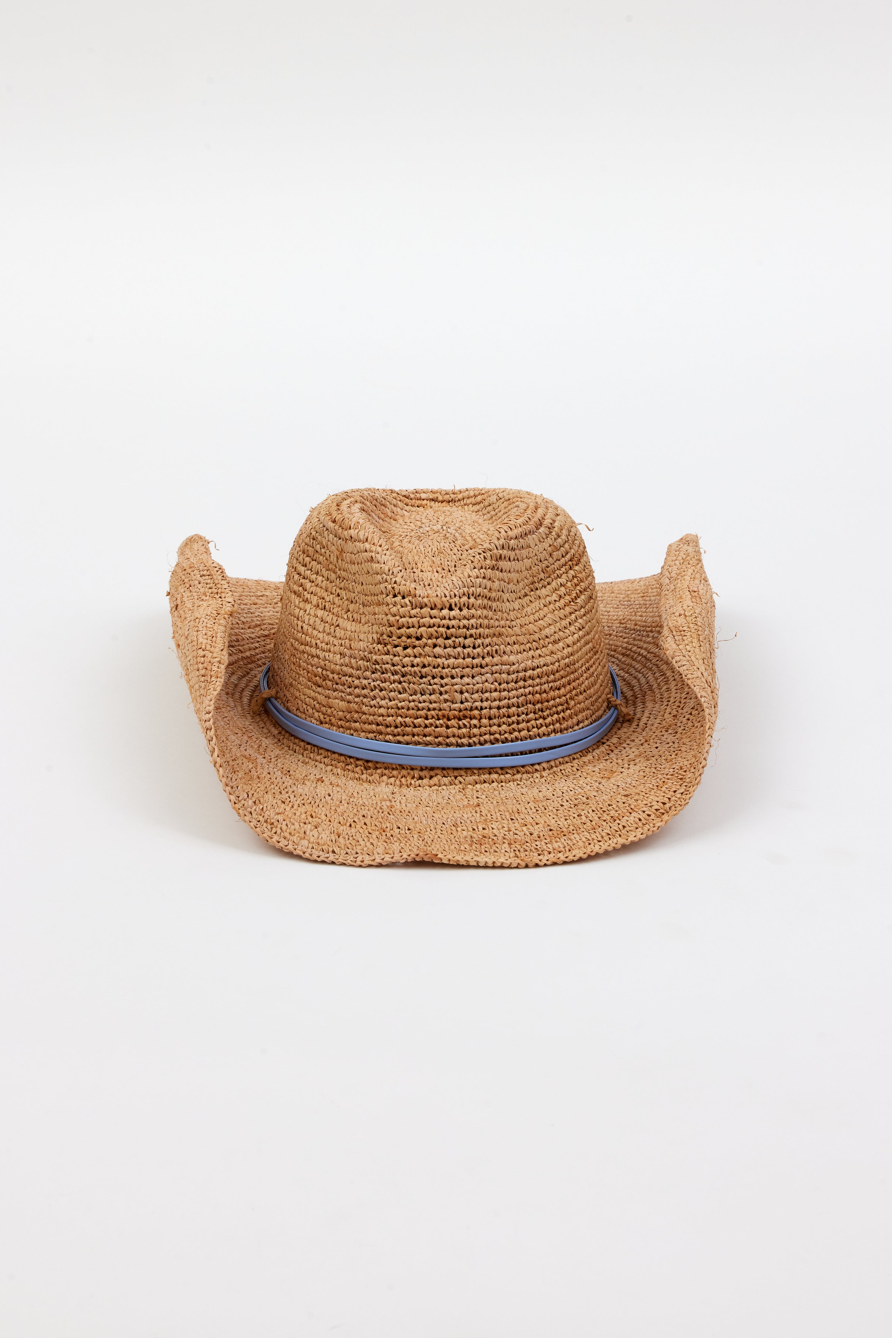 Raffia Crochet Cowboy- Natural