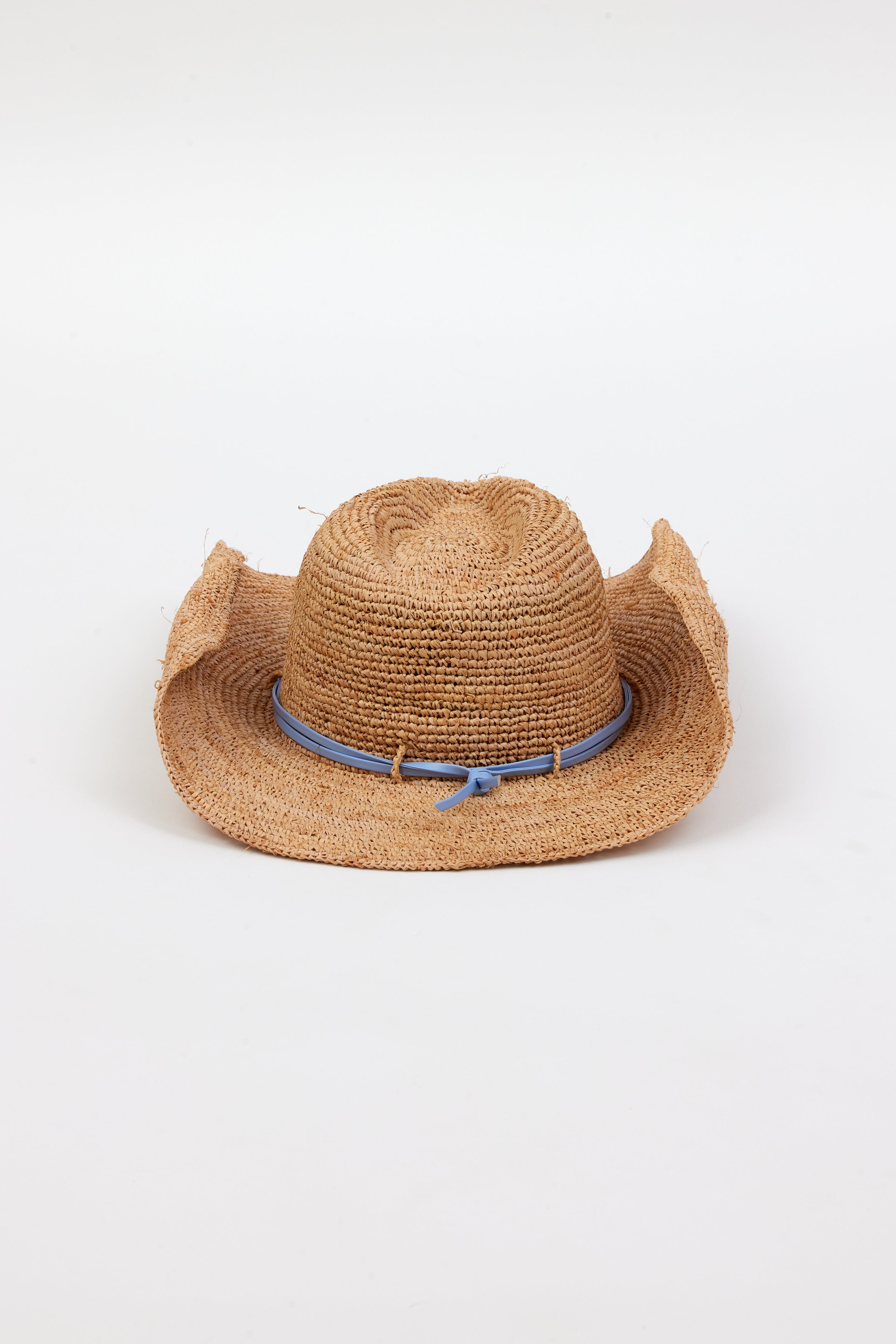Raffia Crochet Cowboy- Natural