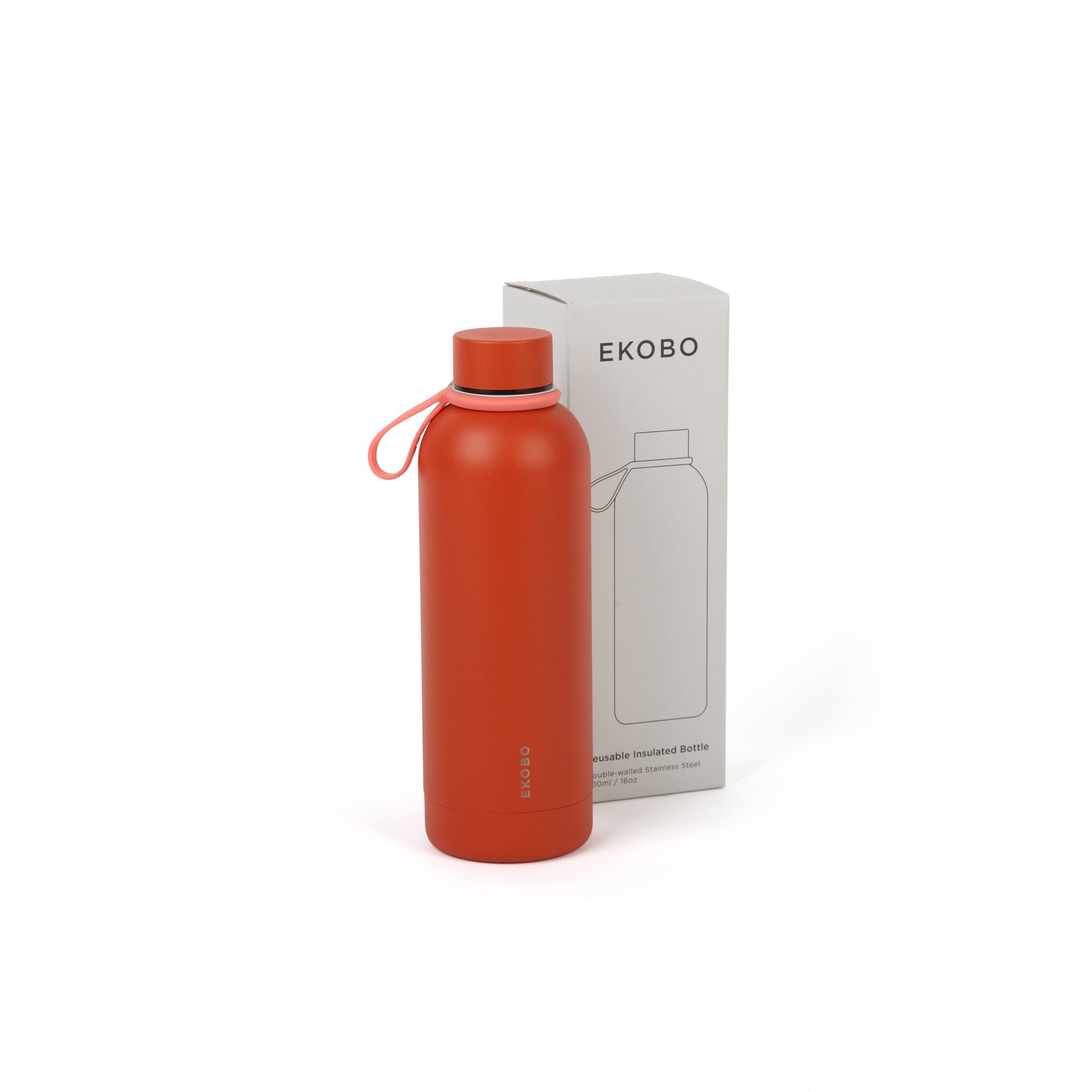 Insulated Reusable Bottle 16 Oz - Brick