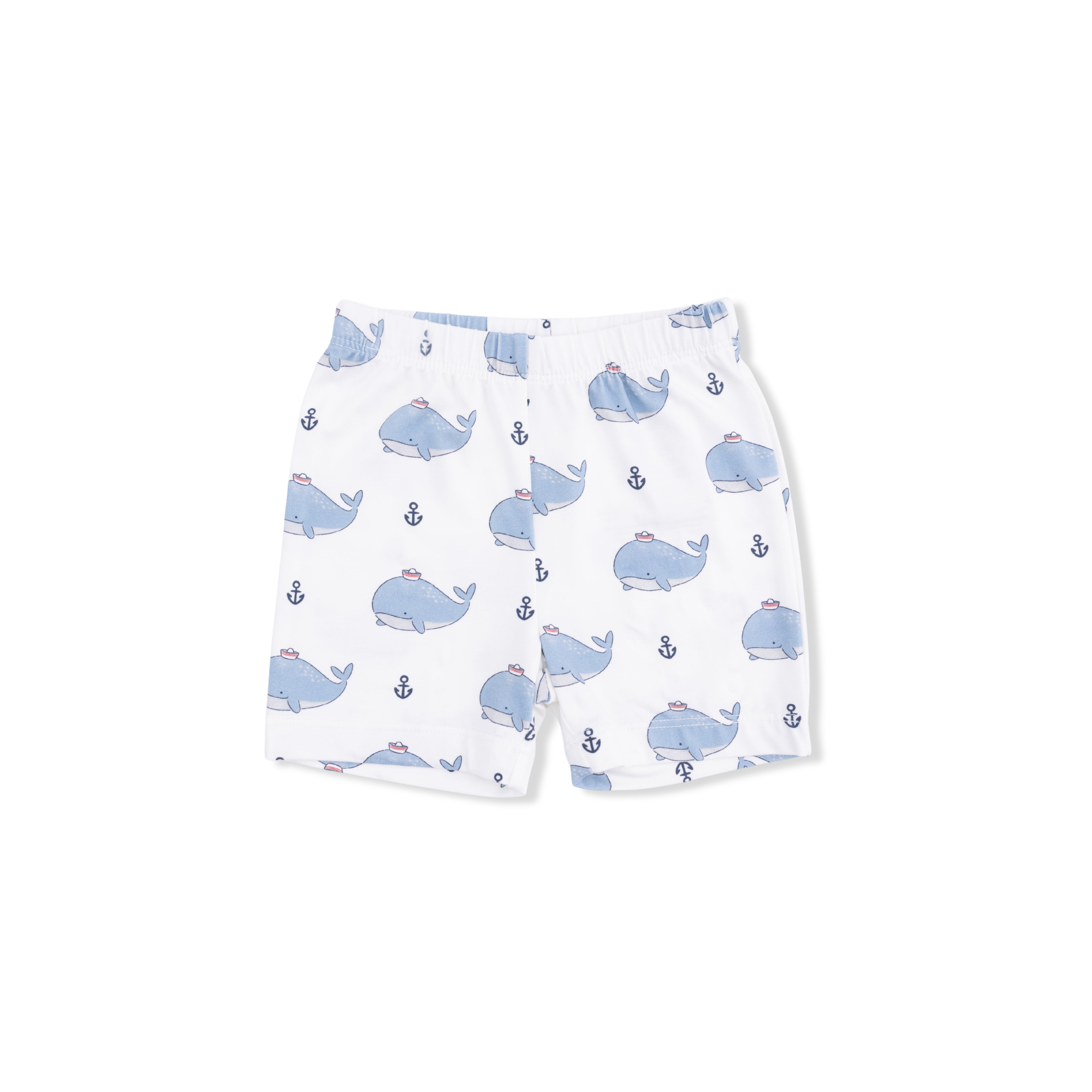 Bubbly Sailor Whales Blue - Loungewear Short Set