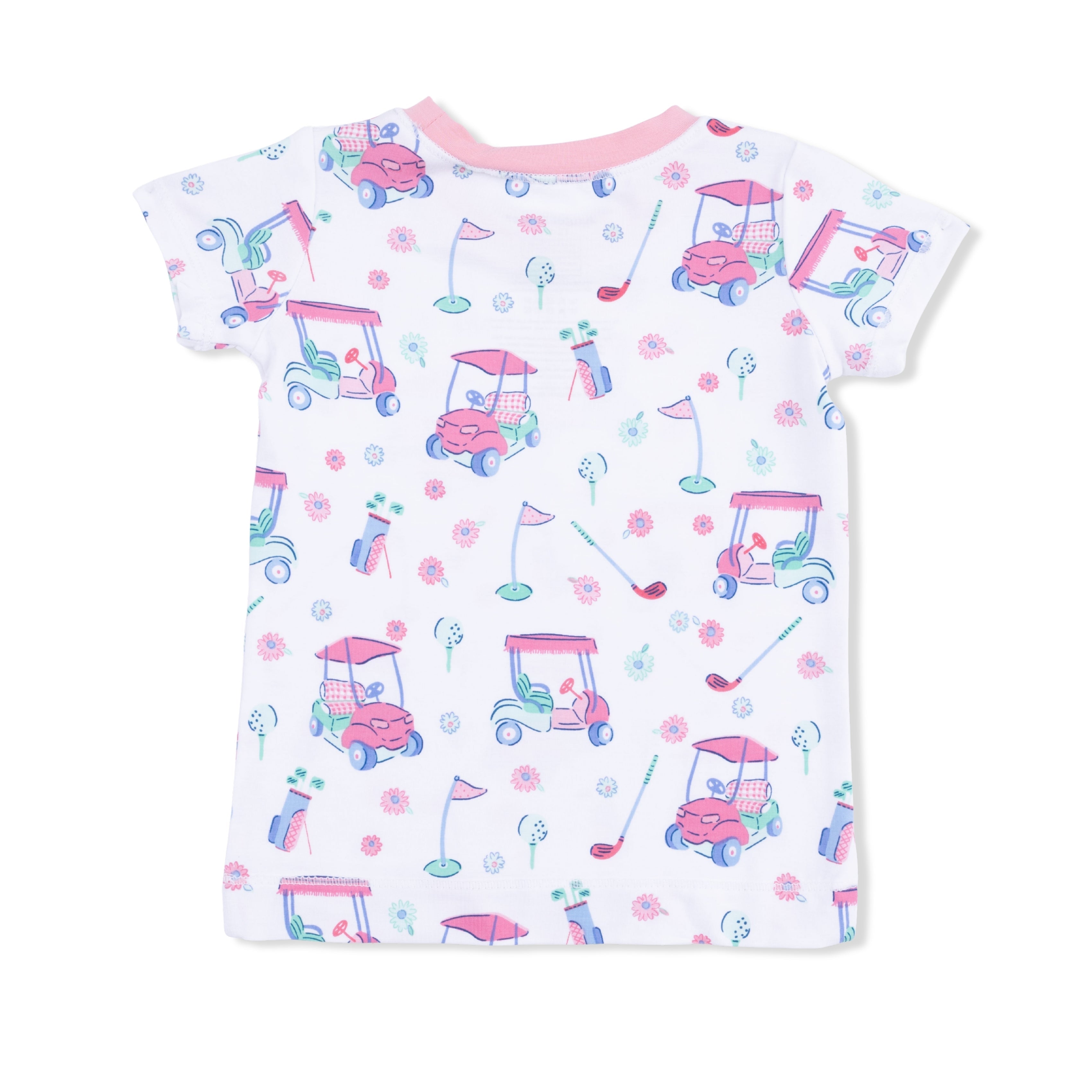 Golf Carts And Flowers - Loungewear Short Set