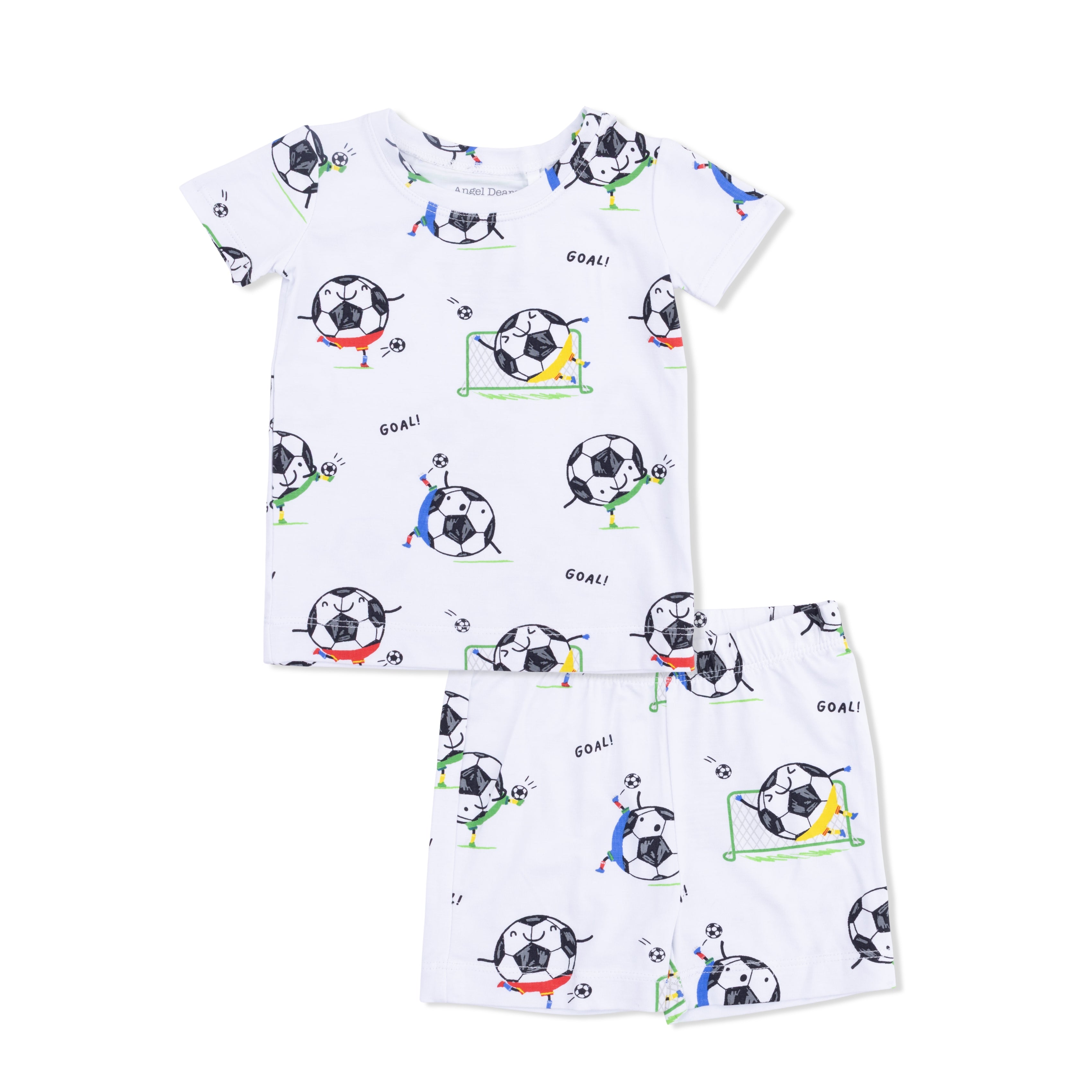 Soccer Balls Playing Soccer Blue - Loungewear Short Set
