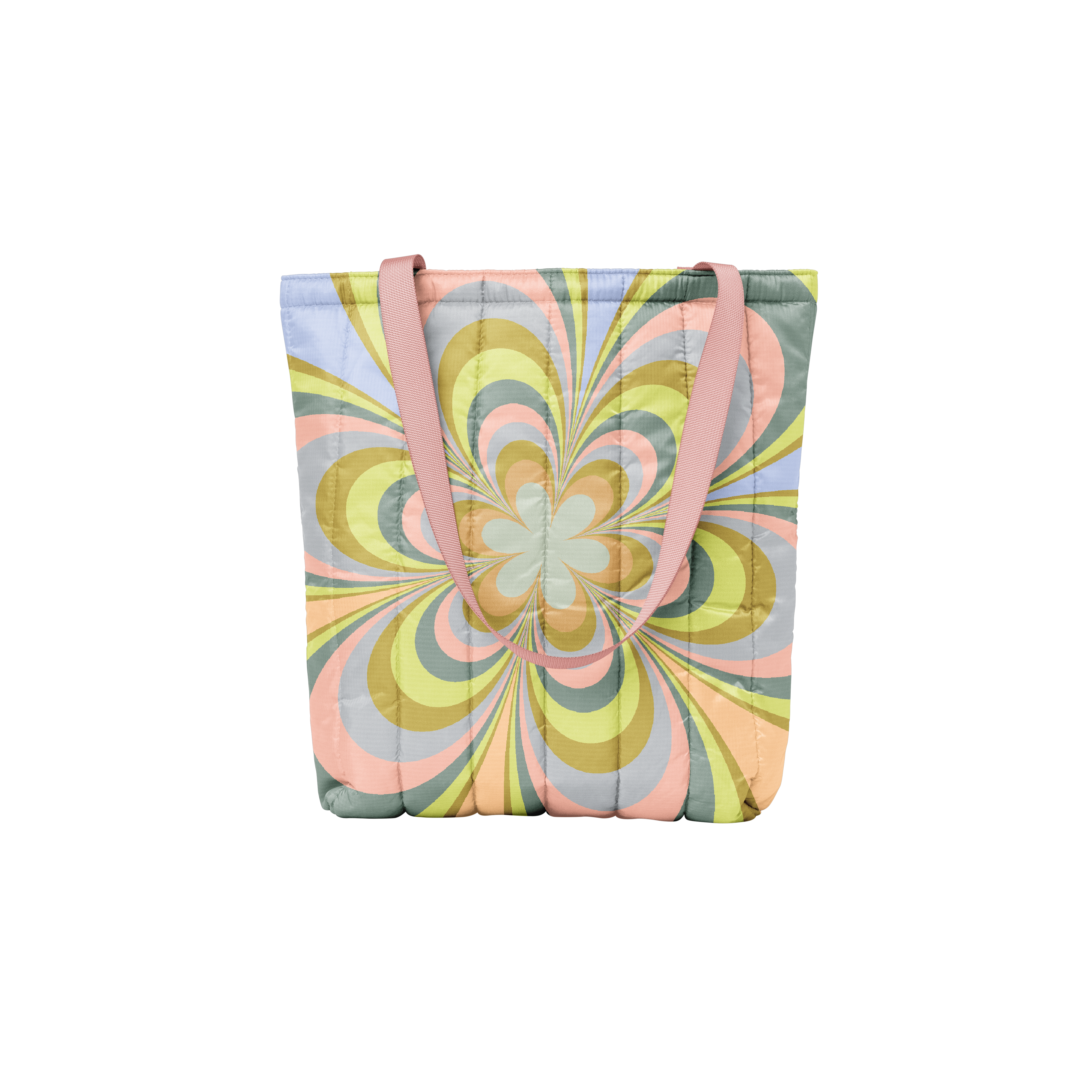 Kaleidoscope Floral Puffy Tote