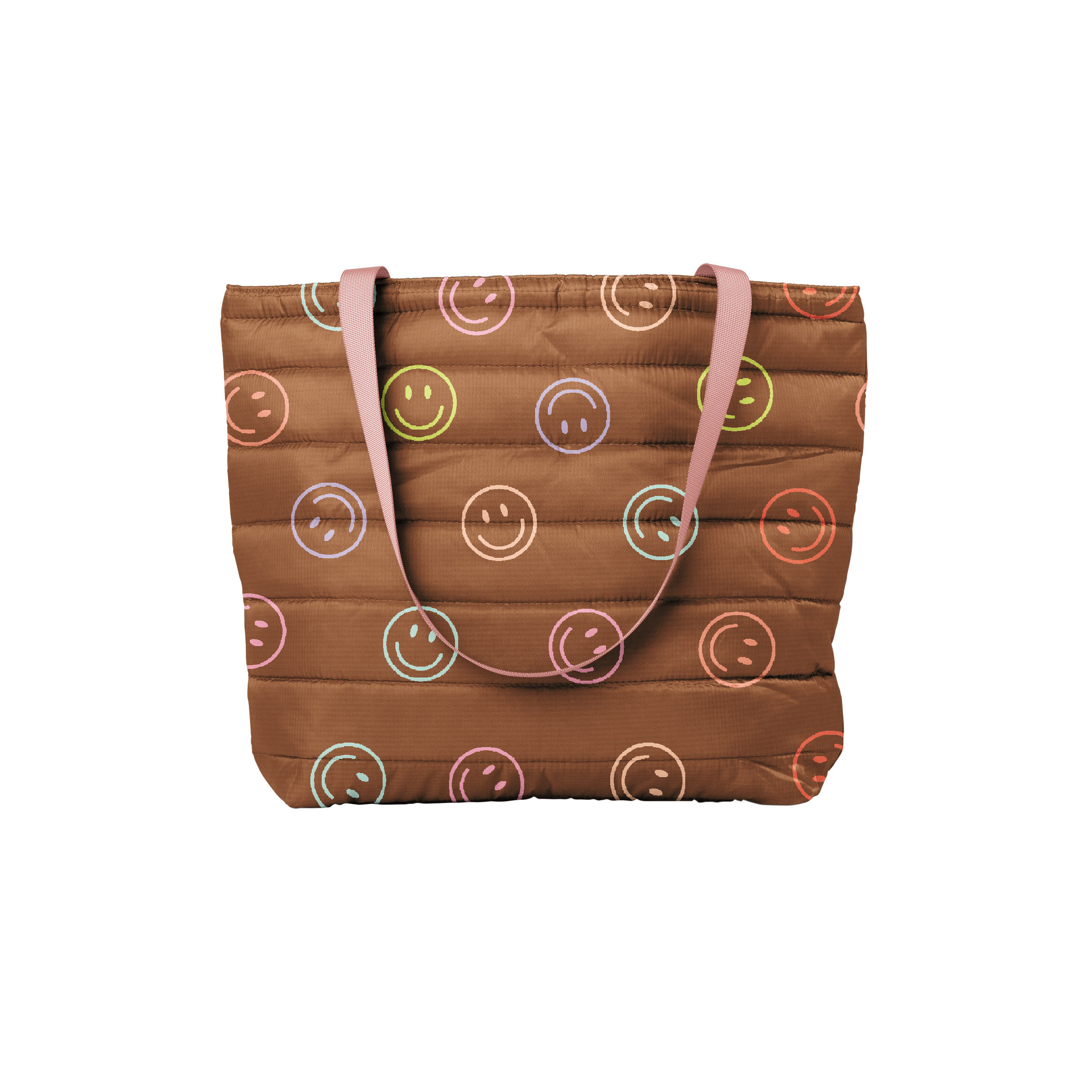 Smiley Puffy Tote