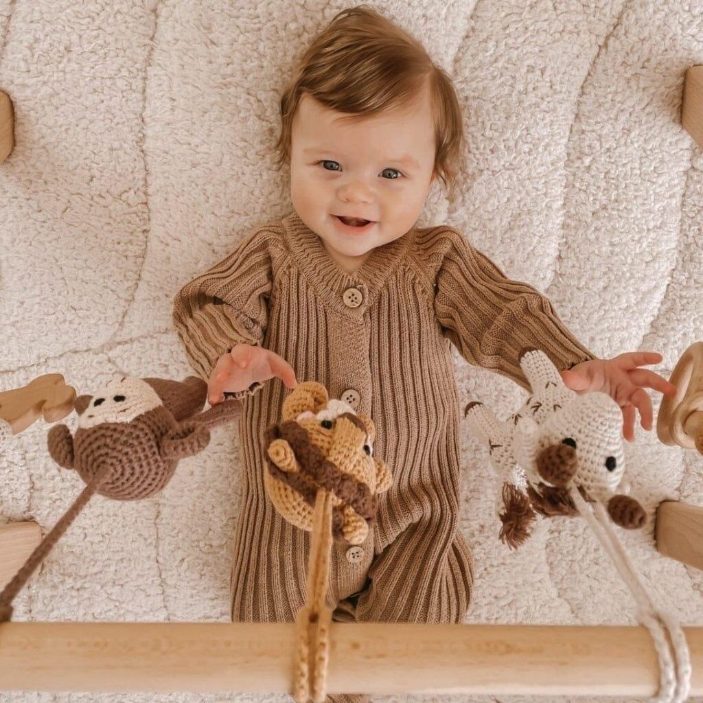 Handmade Crochet Toys For Baby Gym | Savanna Friends