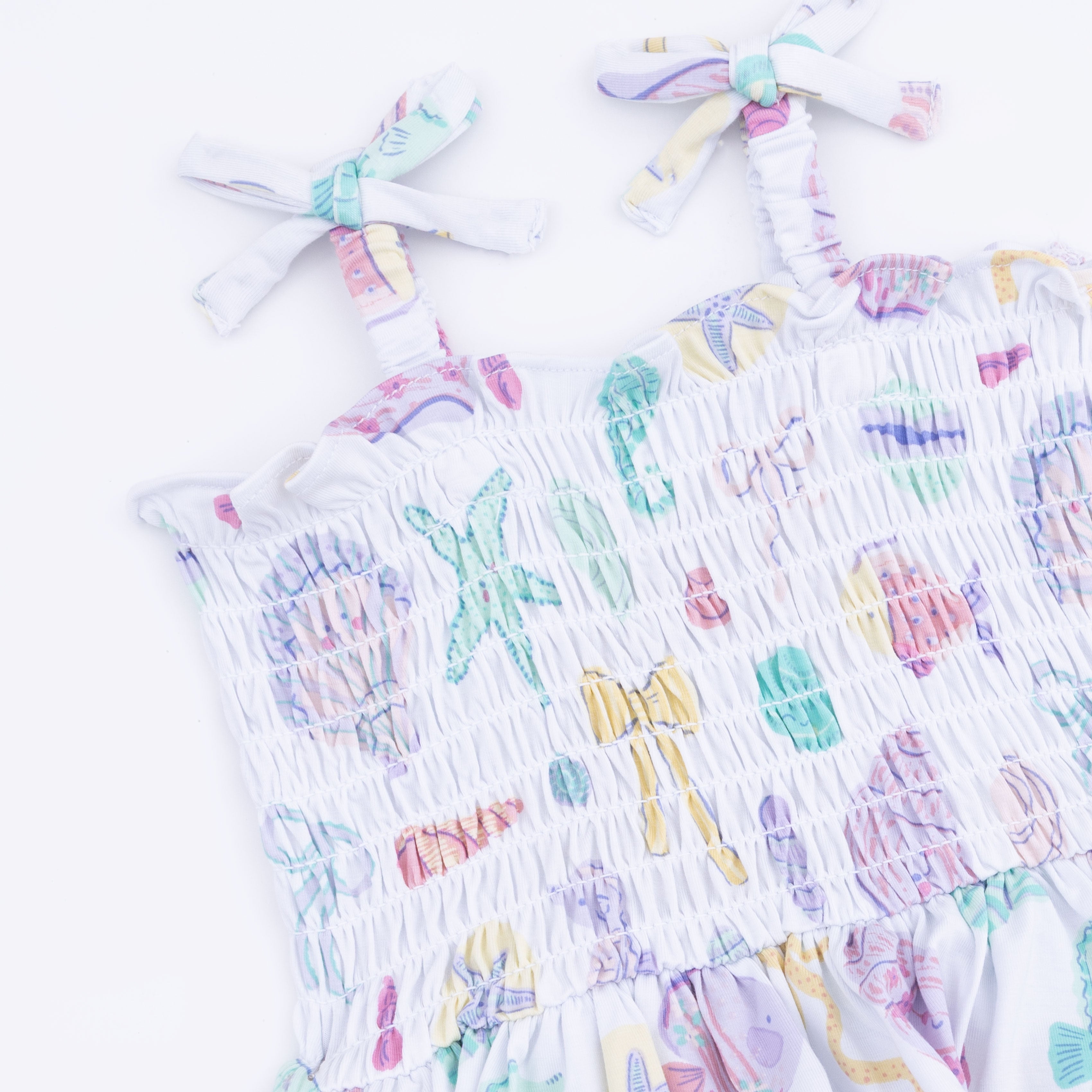 Beach Days - Smocked Bubble With Skirt