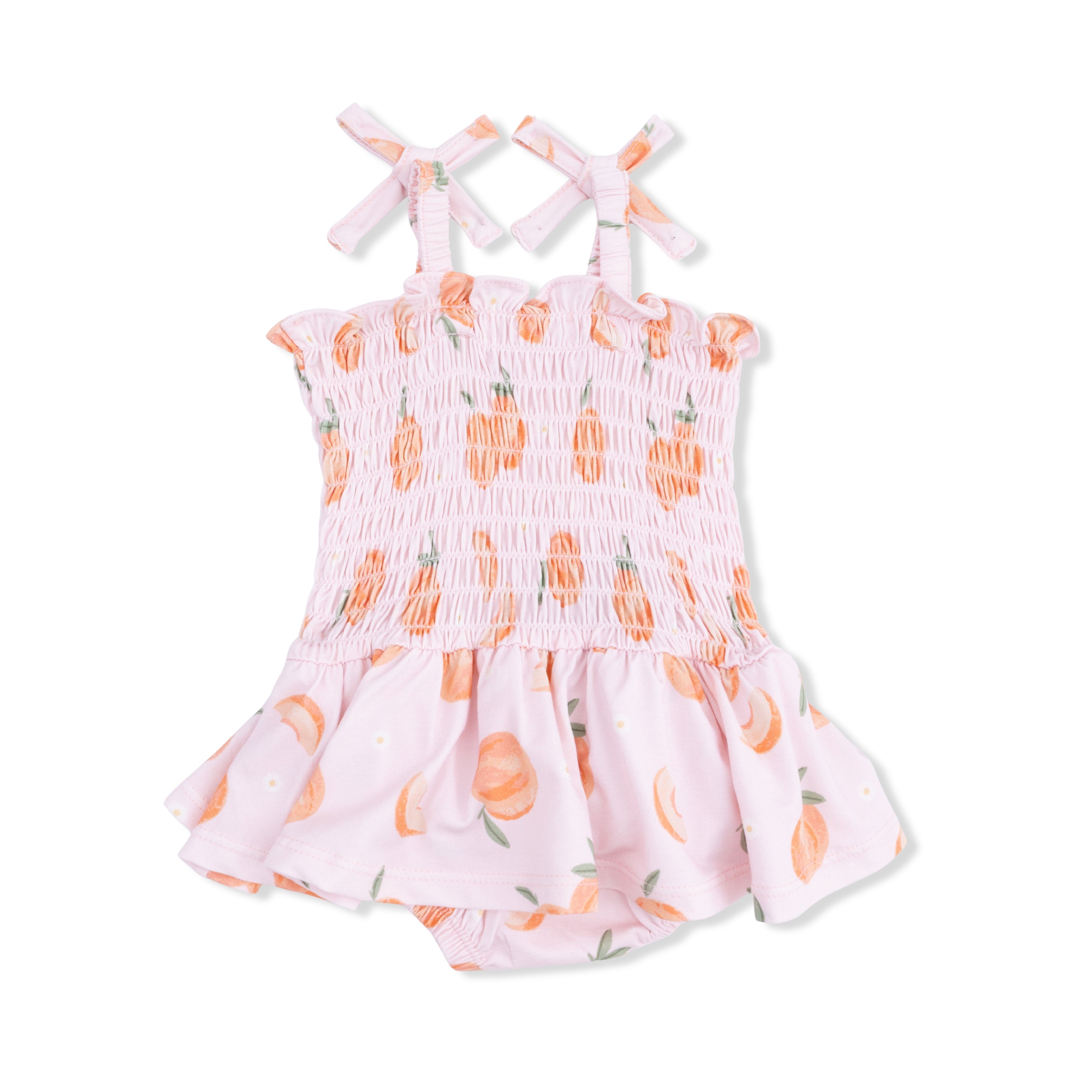 Sweet Peach - Smocked Bubble With Skirt